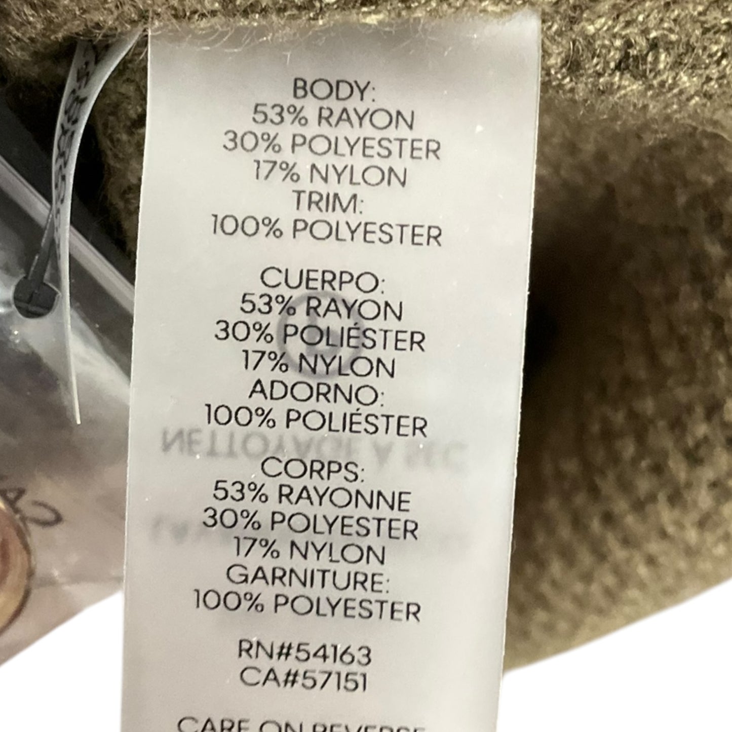 Top Long Sleeve By Calvin Klein In Green, Size: M