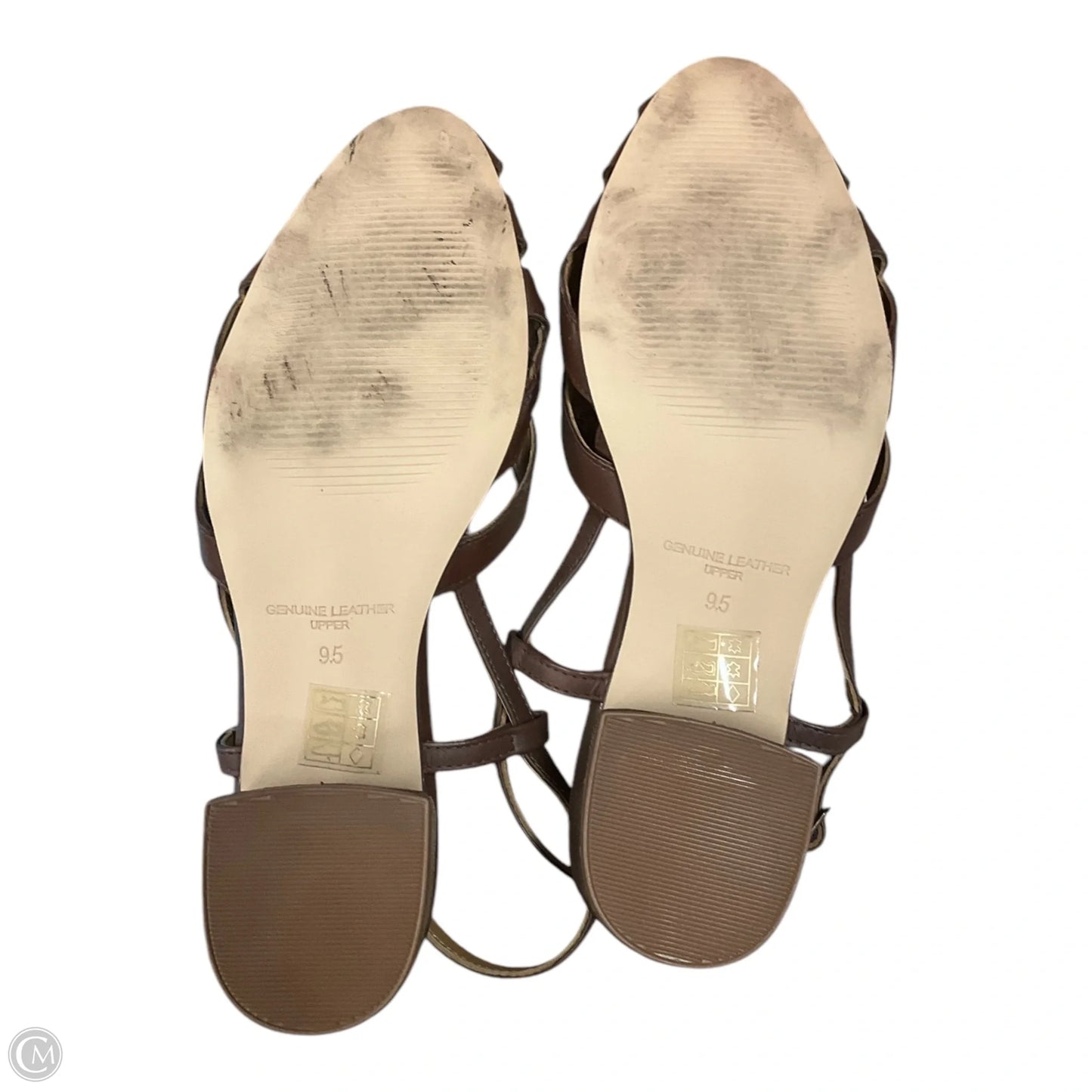 Sandals Flats By Journee In Brown, Size: 9.5