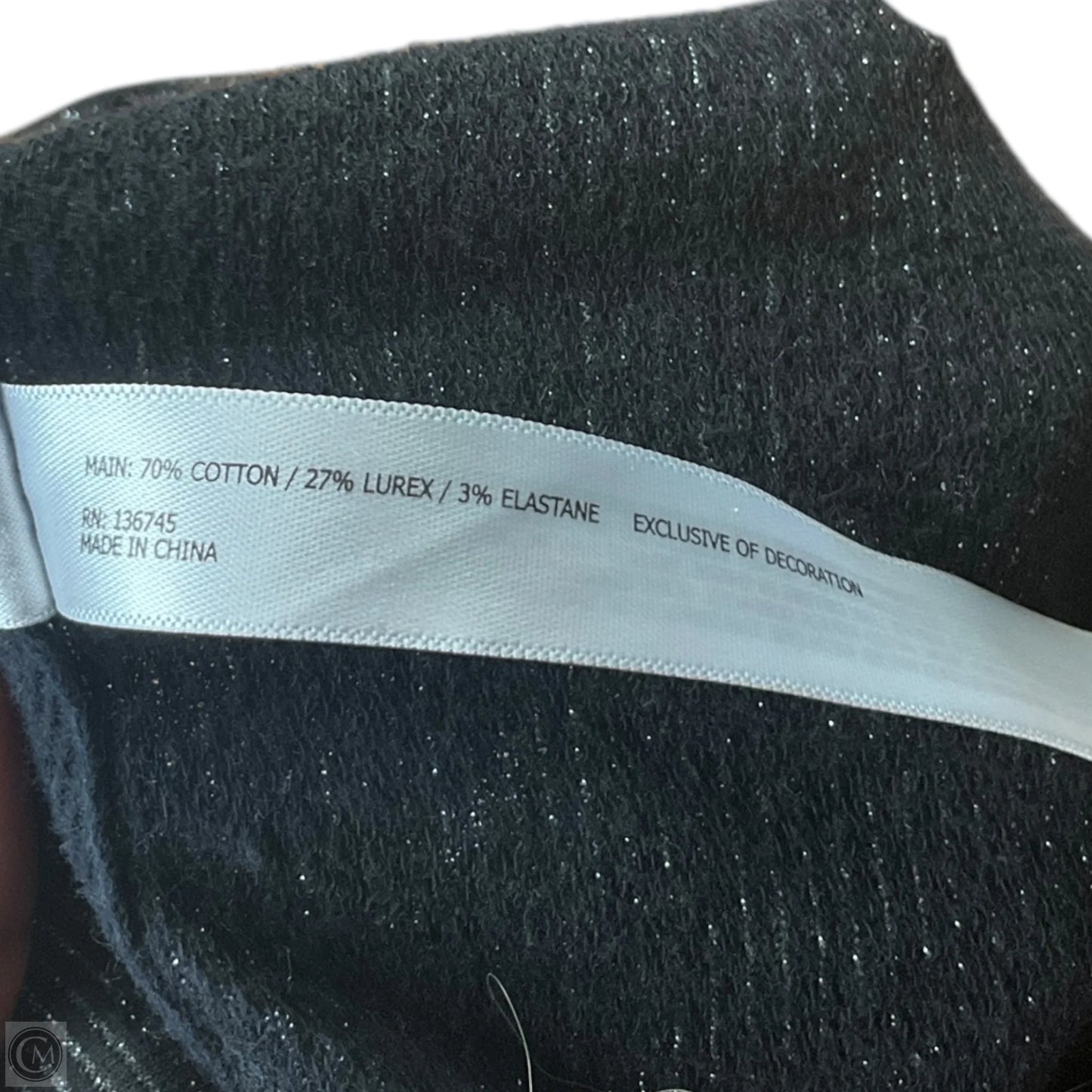 Jacket Other By Lorna Jane In Black & Silver, Size: S