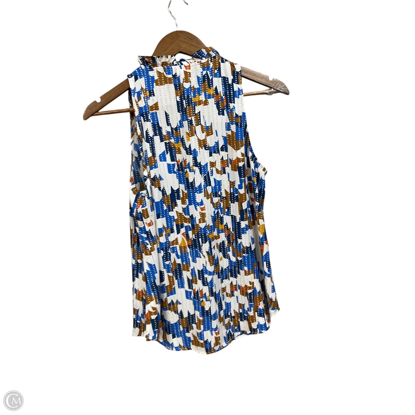 Blouse Sleeveless By Cabi In Multi-colored, Size: S