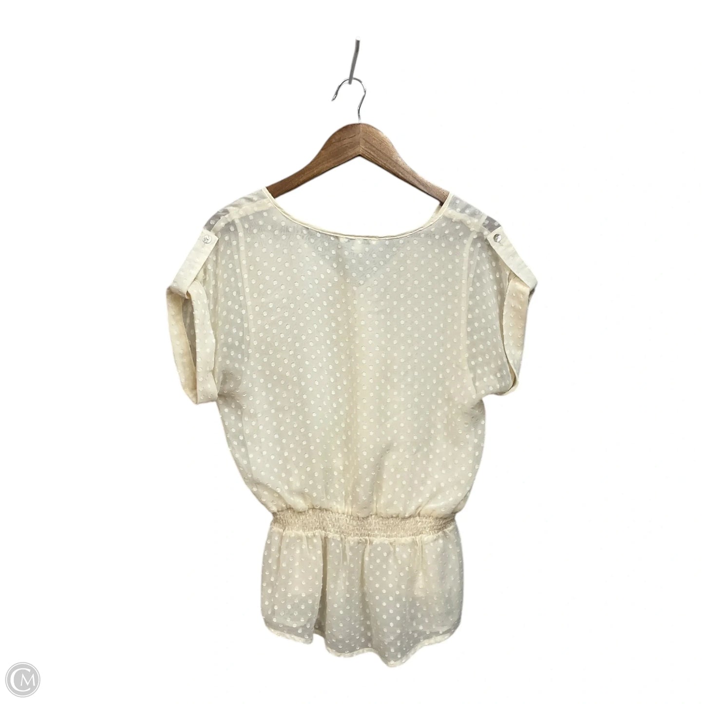 Blouse Sleeveless By Black Rainn In Ivory, Size: S