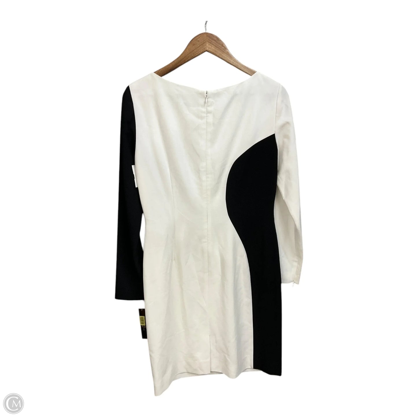 Dress Party Short By Tahari By Arthur Levine In Black & Cream, Size: S