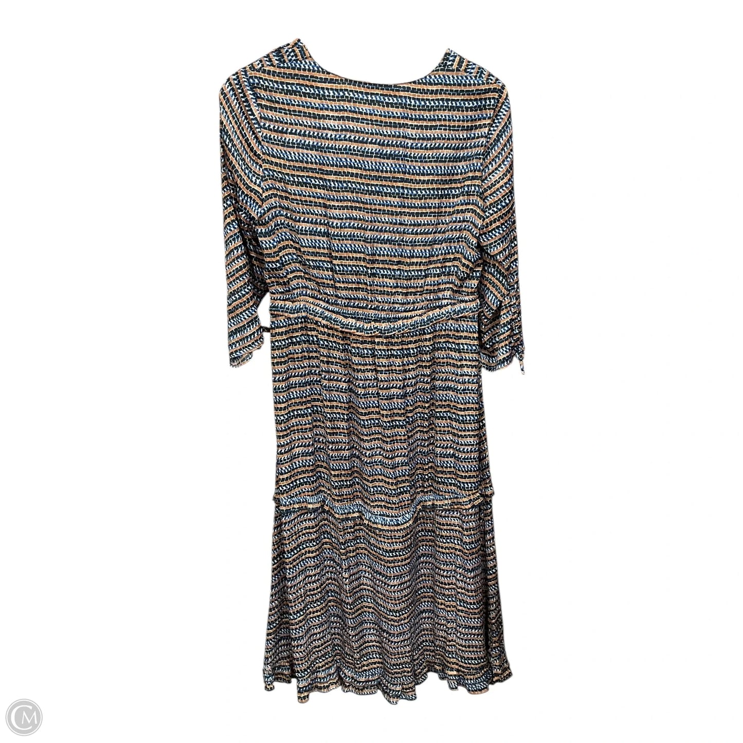 Dress Casual Maxi By Scotch & Soda In Blue & Brown, Size: M