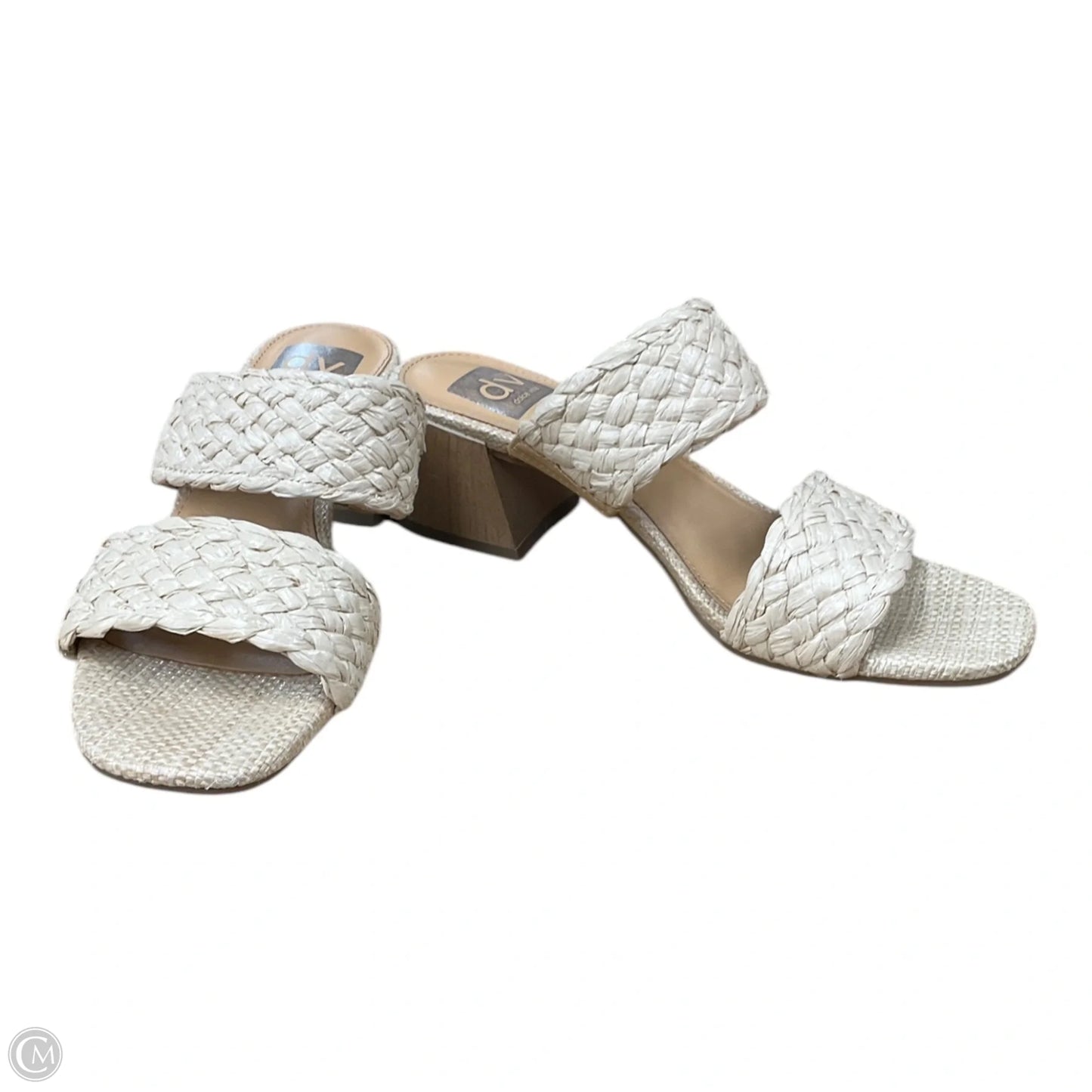 Sandals Heels Block By Dolce Vita In Beige, Size: 7.5