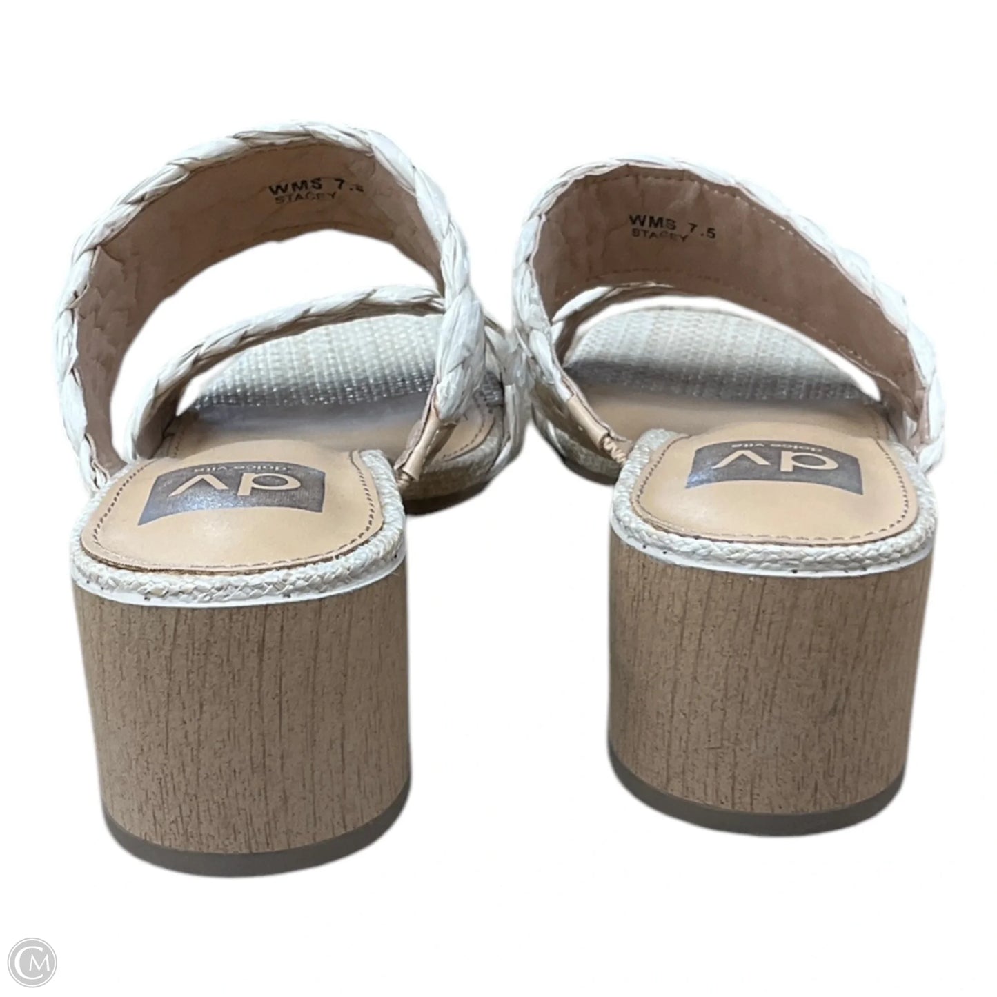 Sandals Heels Block By Dolce Vita In Beige, Size: 7.5