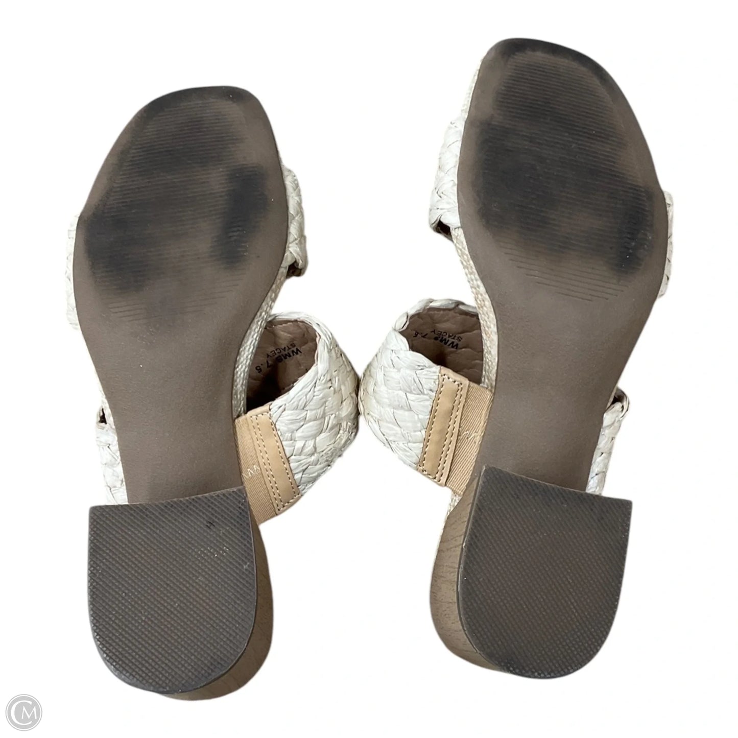 Sandals Heels Block By Dolce Vita In Beige, Size: 7.5