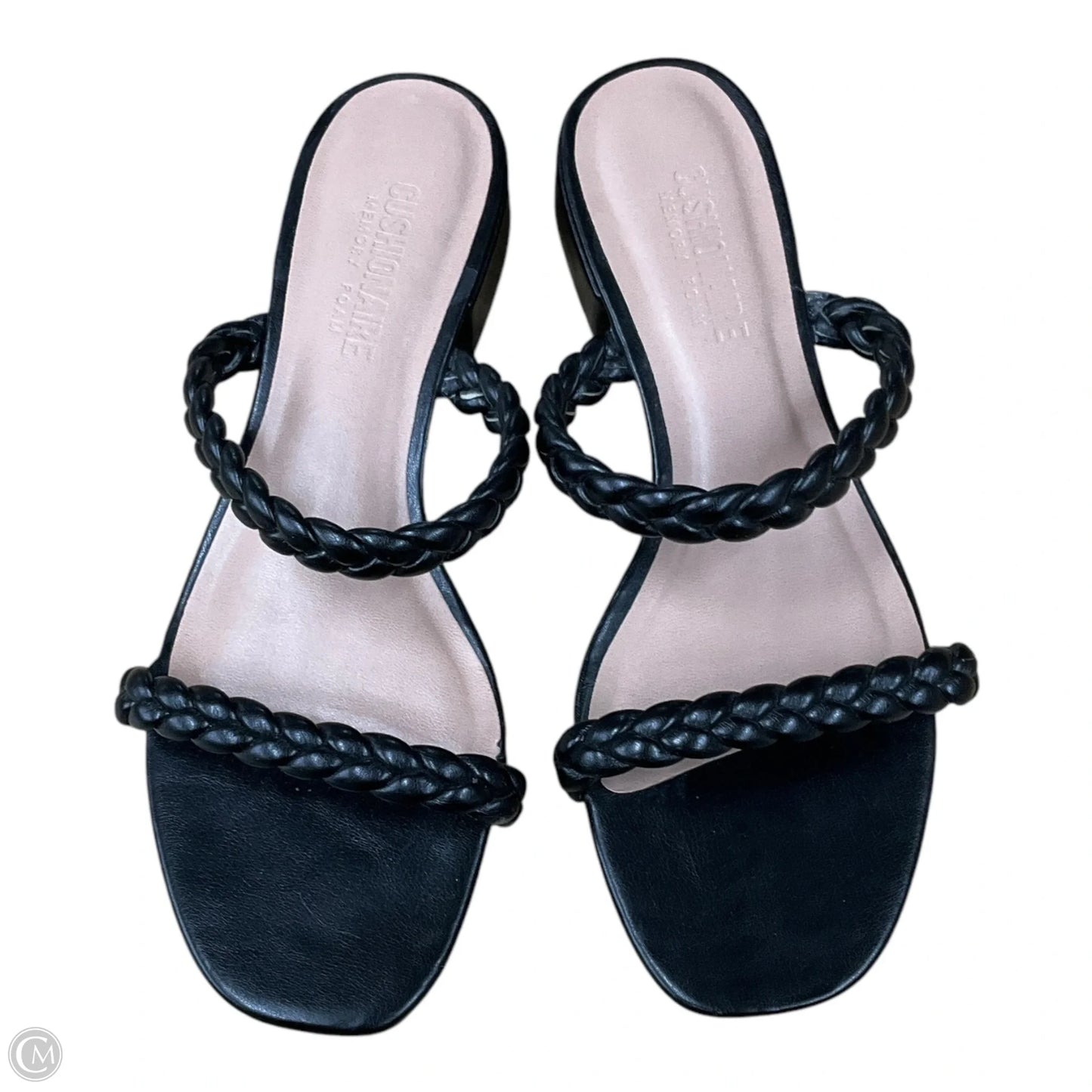 Sandals Flats By Cushionaire In Black, Size: 7.5
