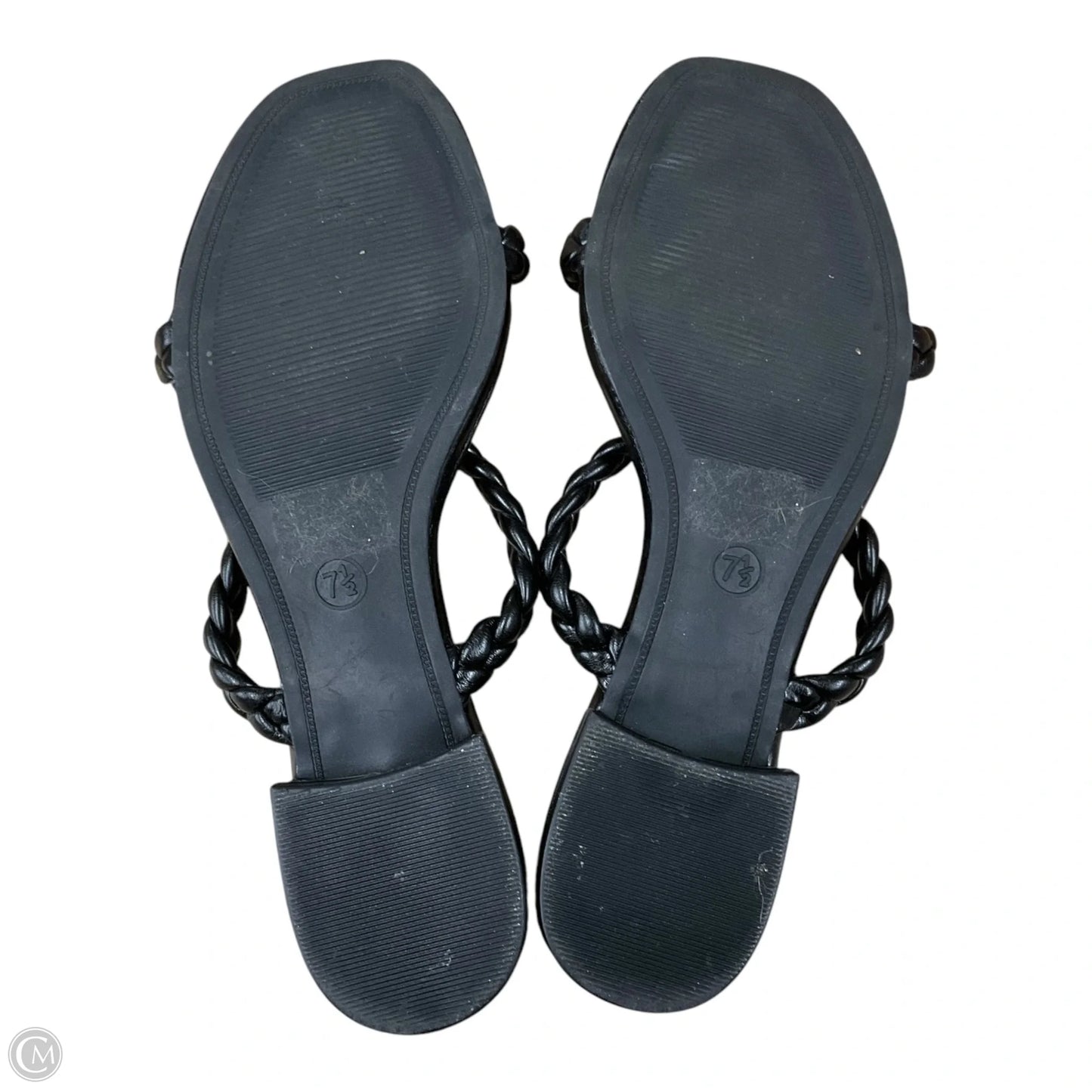 Sandals Flats By Cushionaire In Black, Size: 7.5