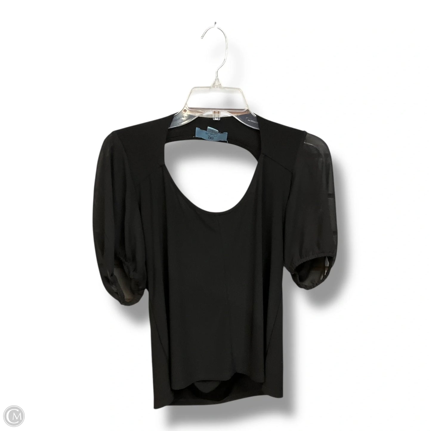 Top Short Sleeve By Cece In Black, Size: S