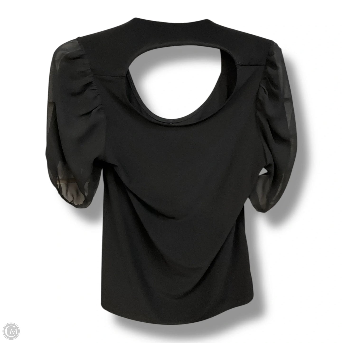 Top Short Sleeve By Cece In Black, Size: S