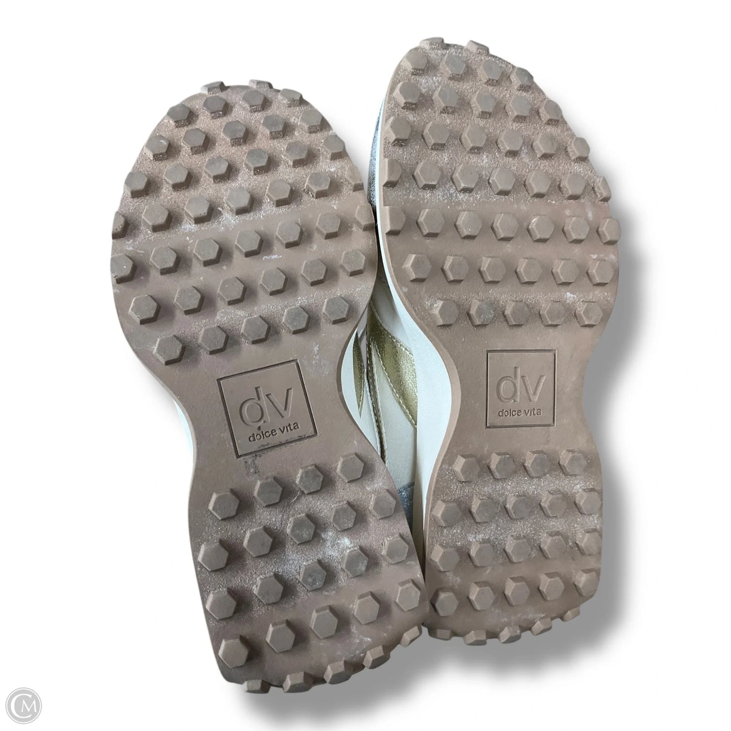 Shoes Sneakers By Dolce Vita In Silver & White, Size: 7