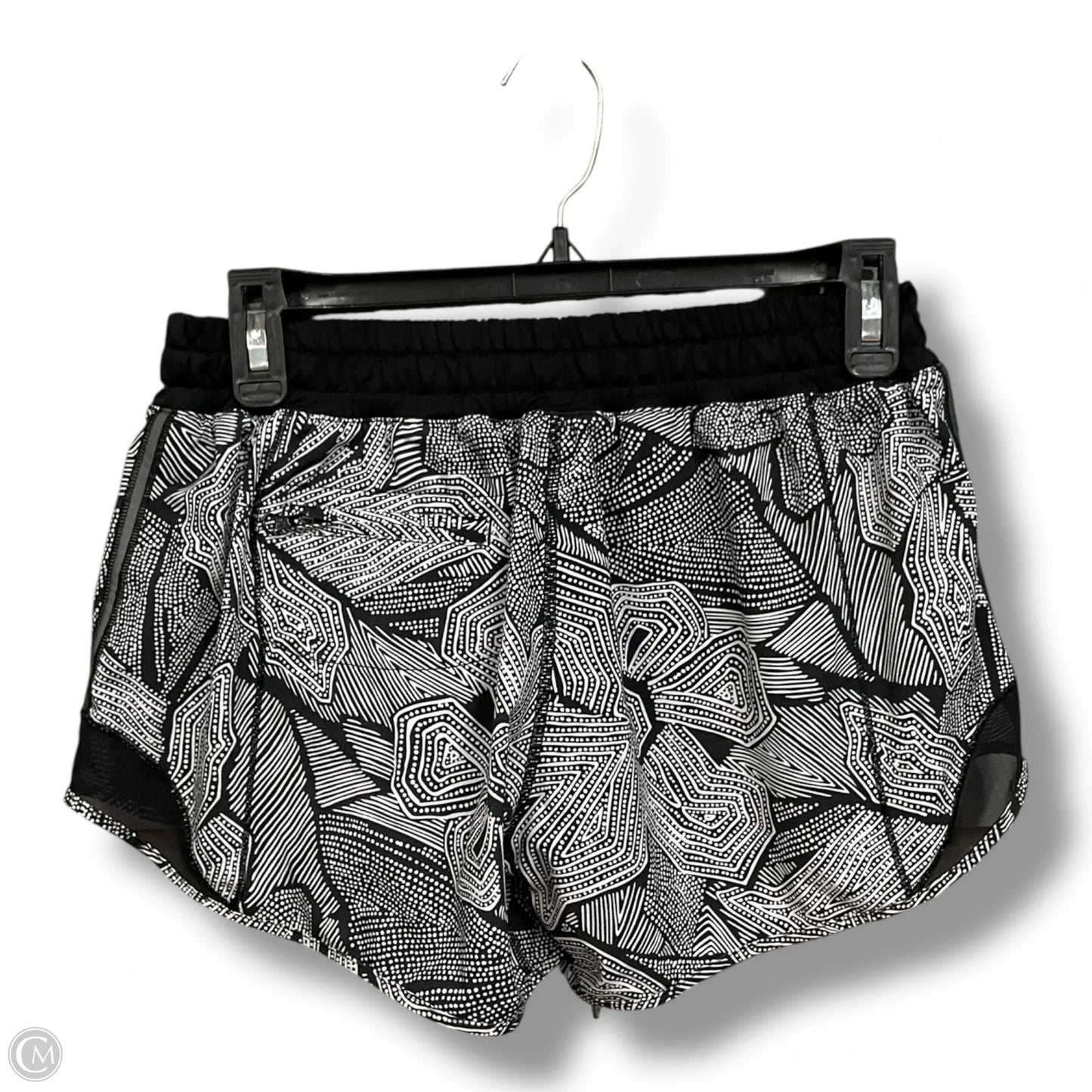 Athletic Shorts By Lululemon In Black & White, Size: Xs