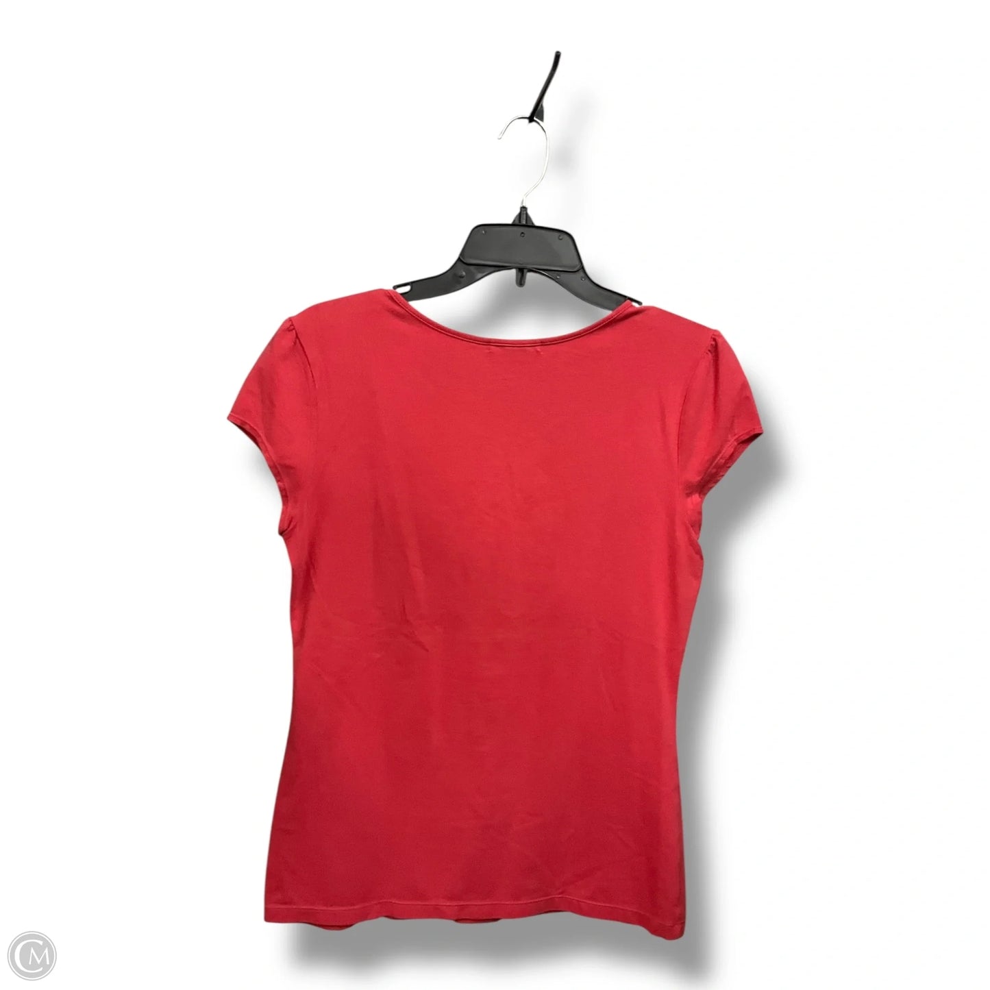 Top Short Sleeve By Tommy Hilfiger In Orange, Size: M