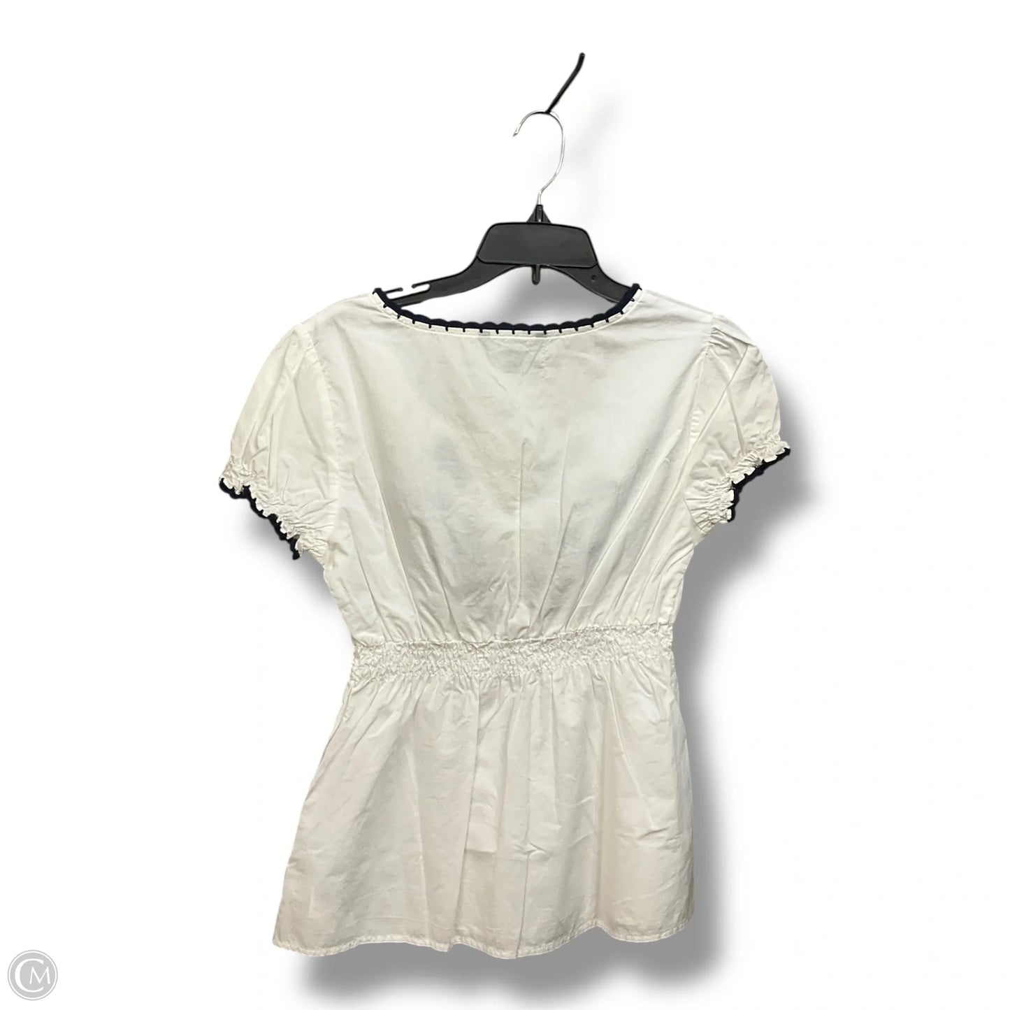 Top Short Sleeve By Tommy Hilfiger In White, Size: M