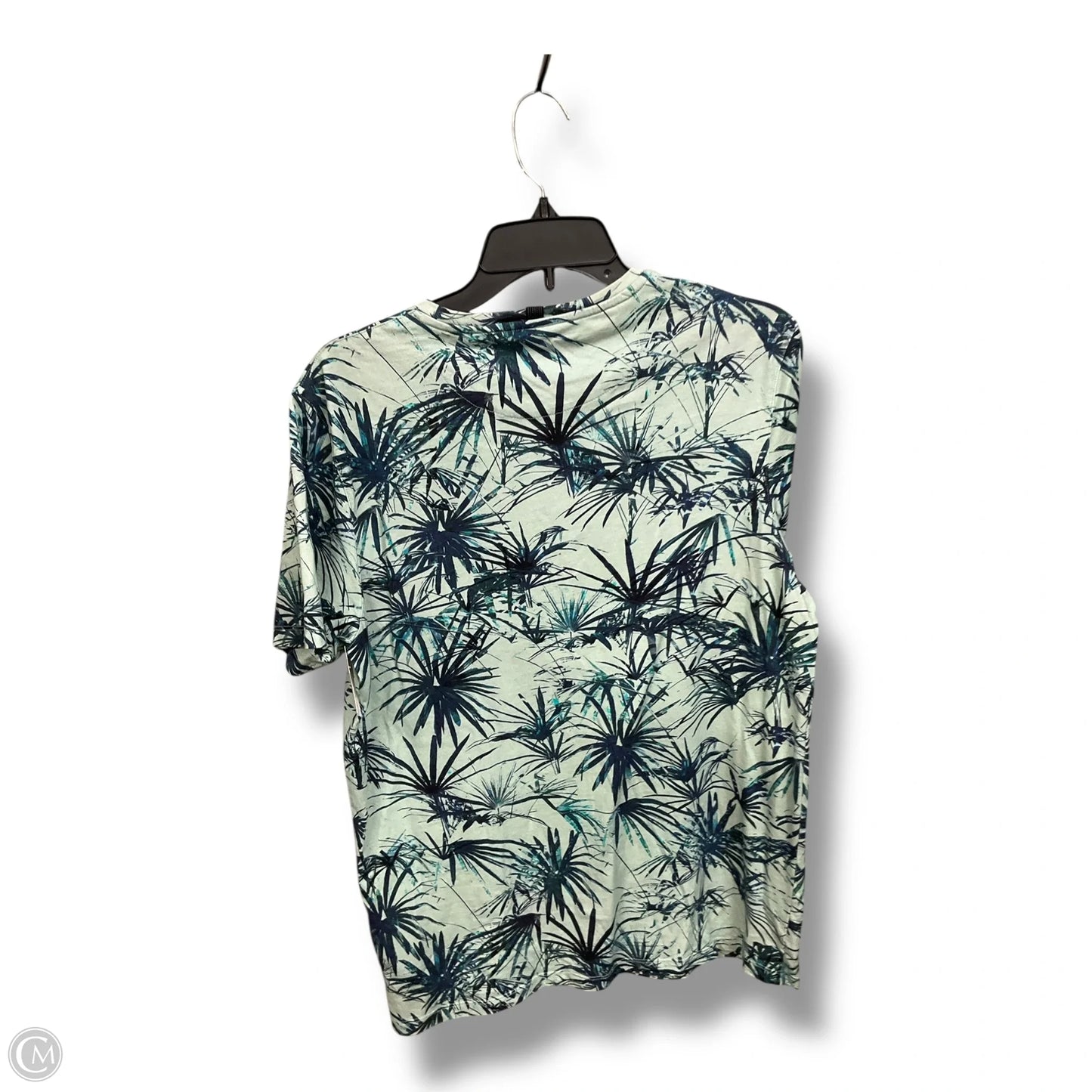 Top Short Sleeve By Ted Baker In Blue & Green, Size: M