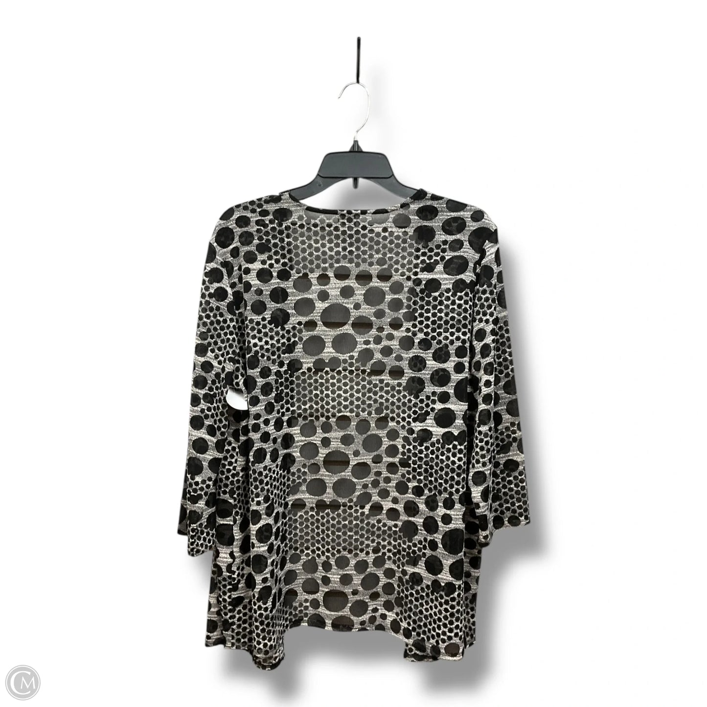 Swimwear Cover-up By Easywear By Chicos In Polkadot Pattern, Size: Xl