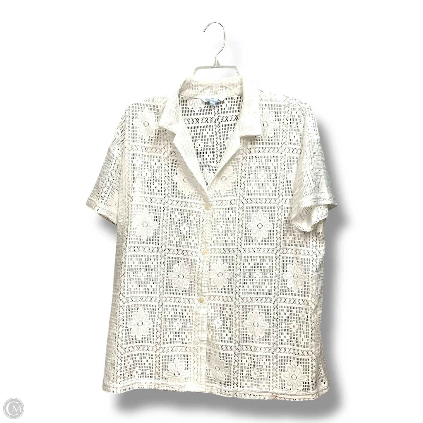 Swimwear Cover-up By Clothes Mentor In White, Size: L