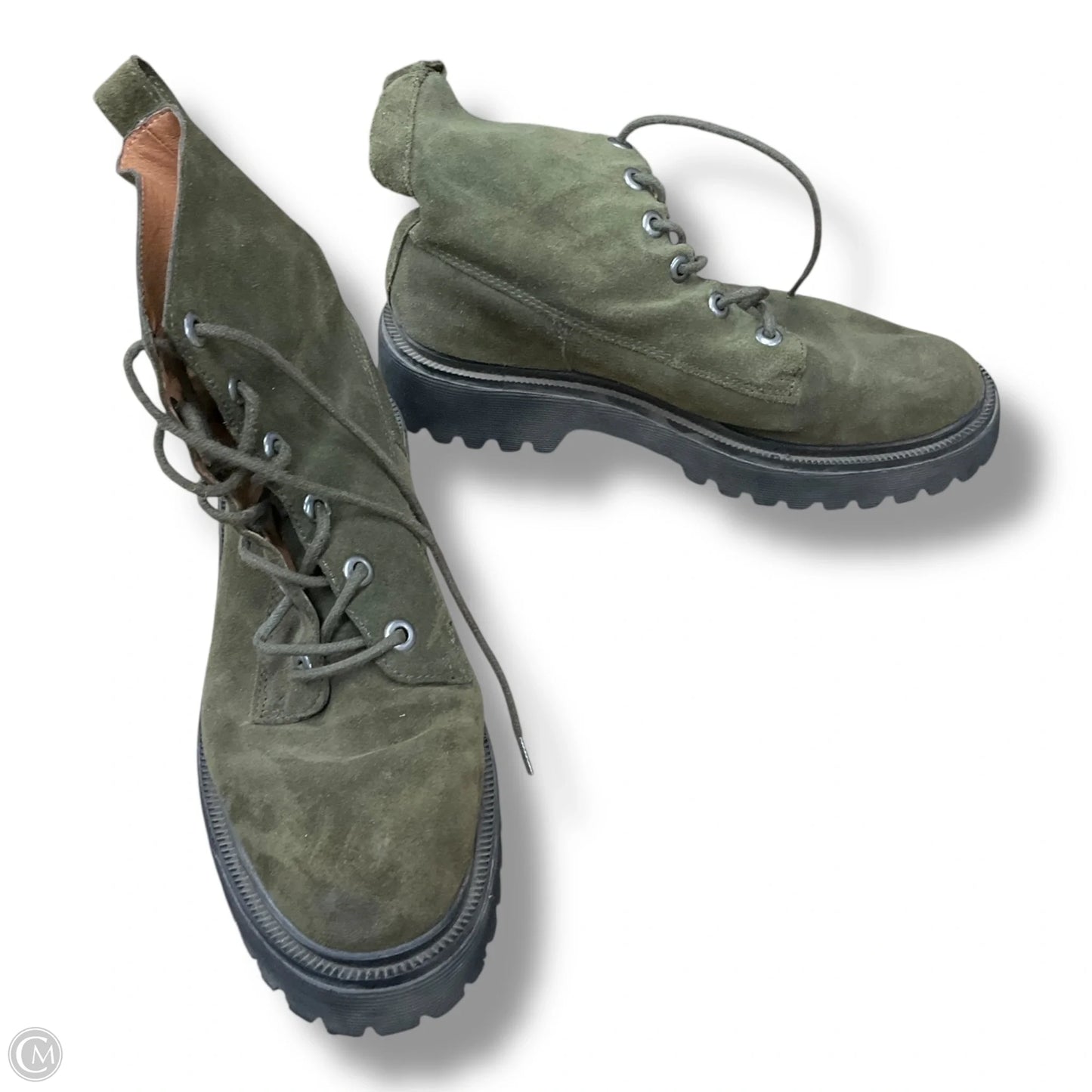 Boots Ankle Flats By Madewell In Green, Size: 8