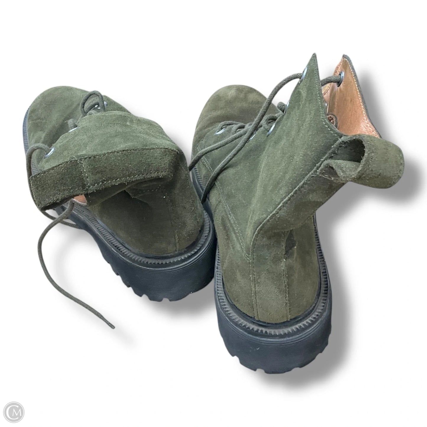 Boots Ankle Flats By Madewell In Green, Size: 8