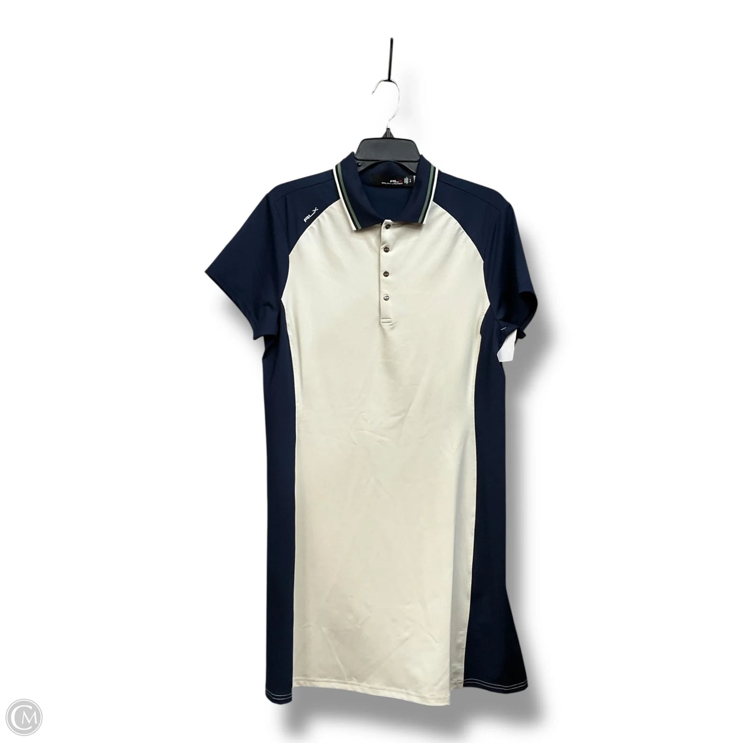 Athletic Dress By Rlx In Black & Cream, Size: L