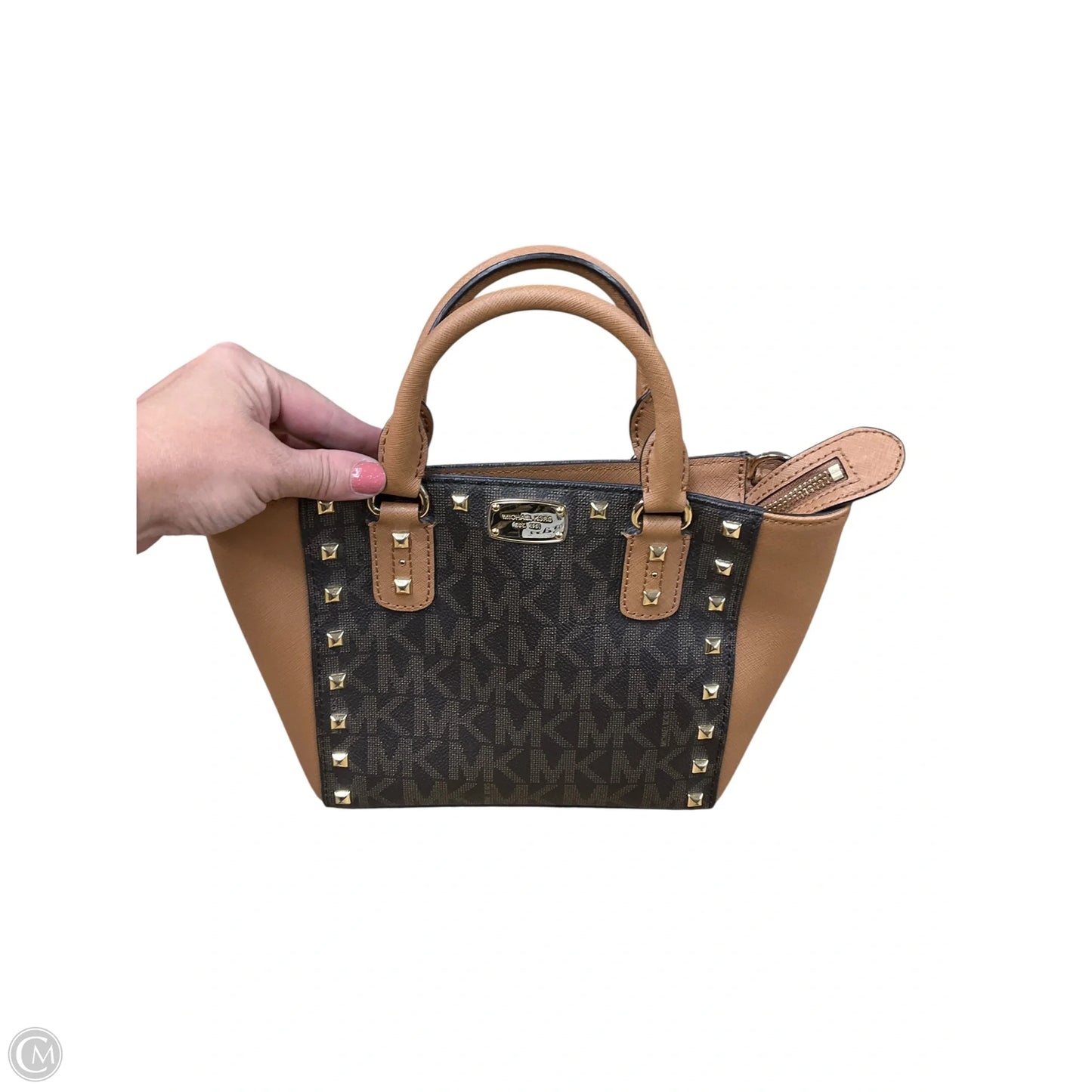 Handbag Leather By Michael By Michael Kors, Size: Small