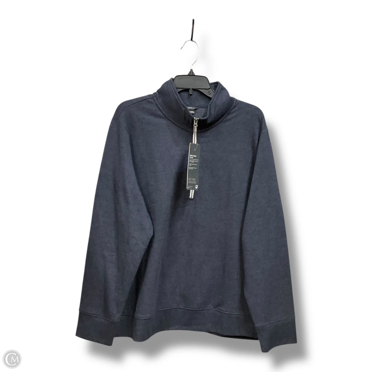 Sweatshirt Collar By Eddie Bauer In Blue, Size: 2x