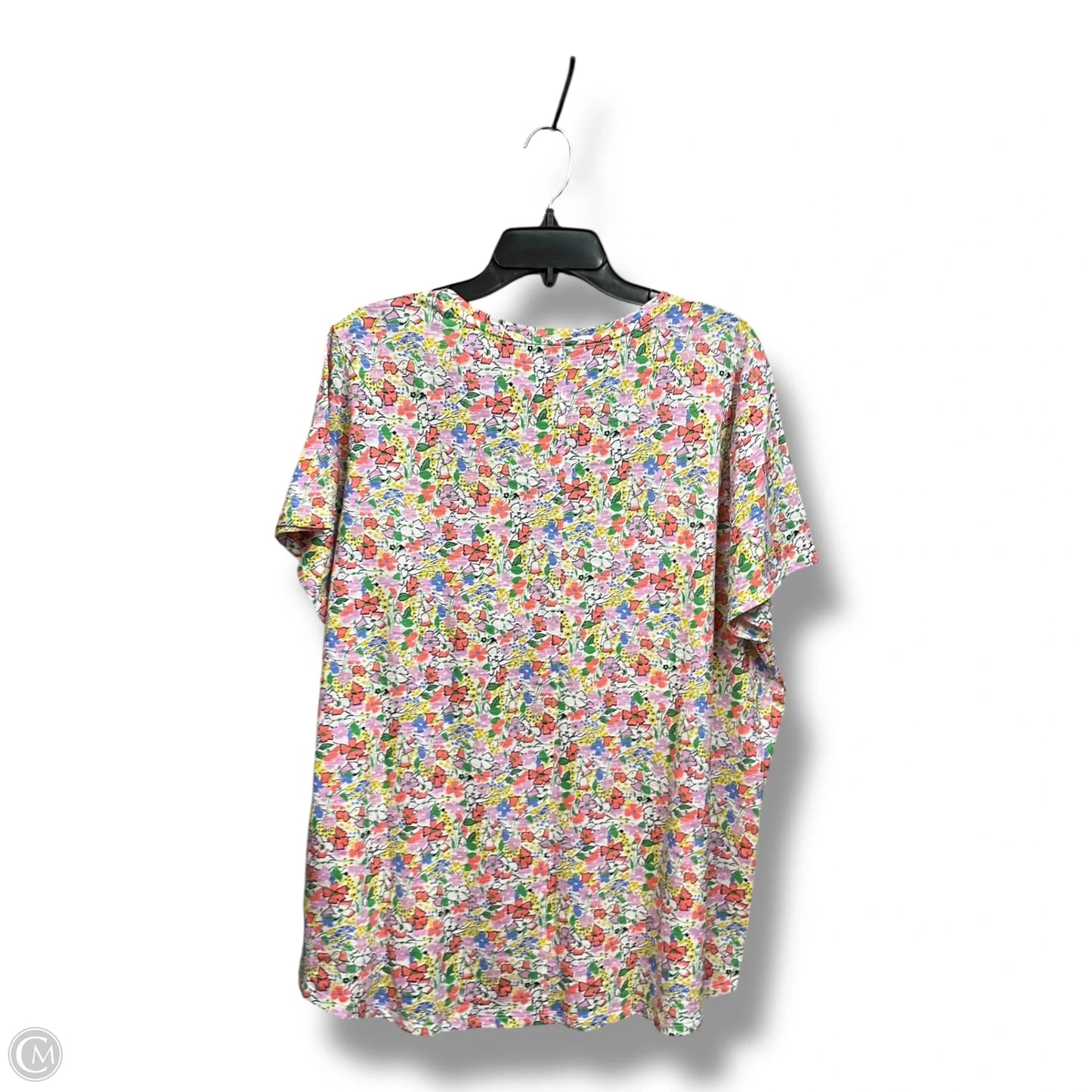 Top Short Sleeve By Gap In Floral Print, Size: Xxl