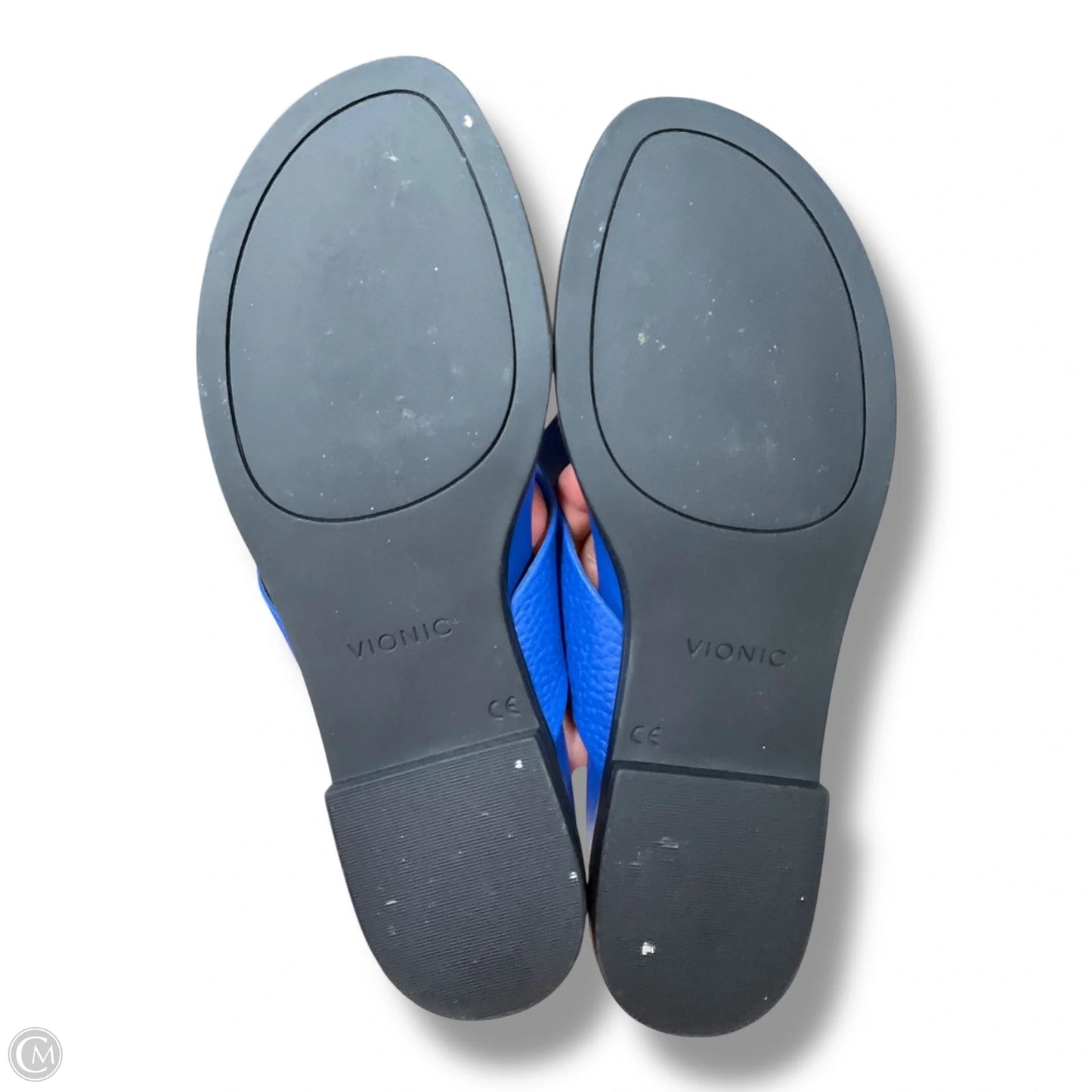 Sandals Flats By Vionic In Blue, Size: 10