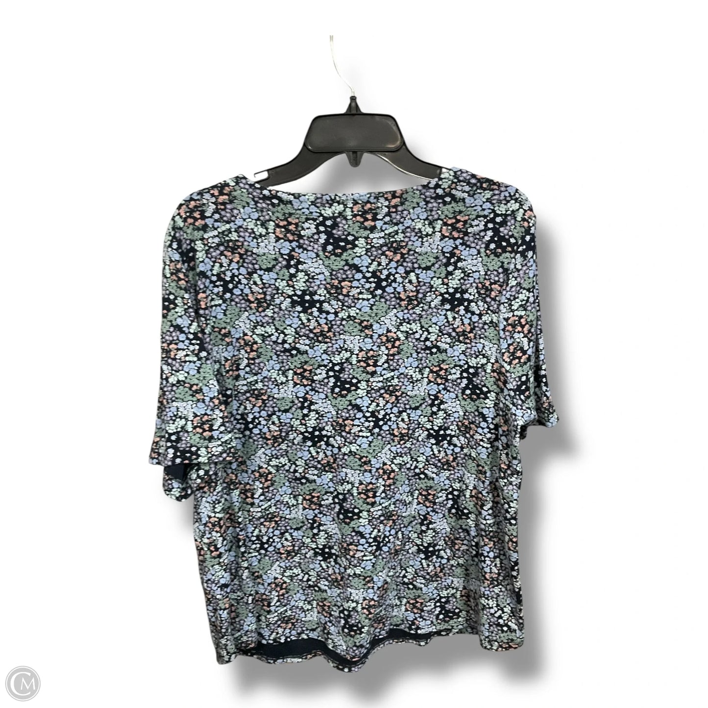 Top Short Sleeve By J. Jill In Floral Print, Size: Xl