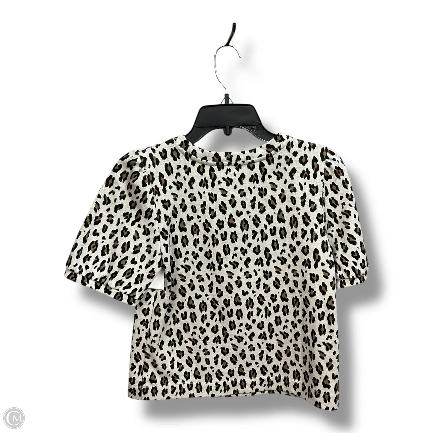 Top Short Sleeve By Loft In Animal Print, Size: Xs