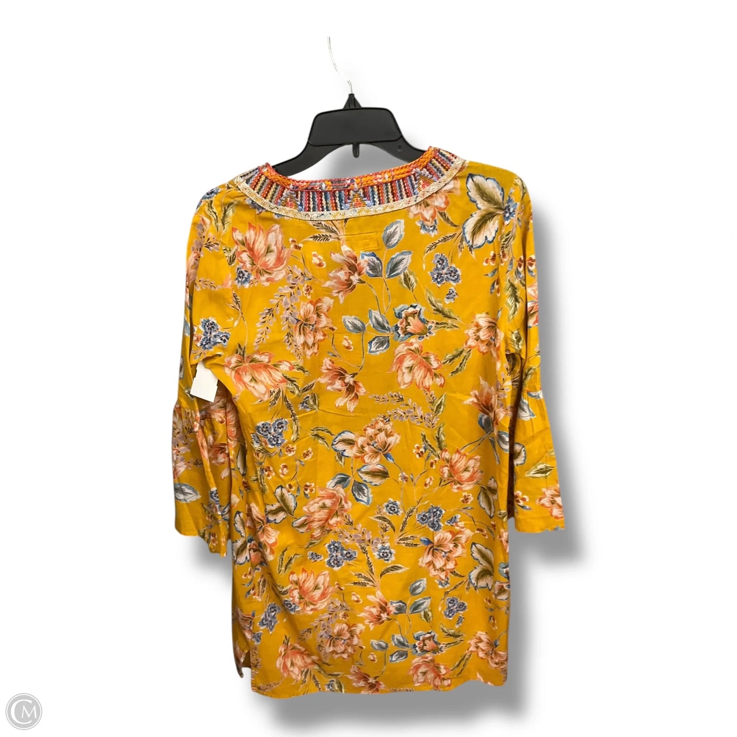 Dress Casual Short By Johnny Was In Floral Print, Size: S