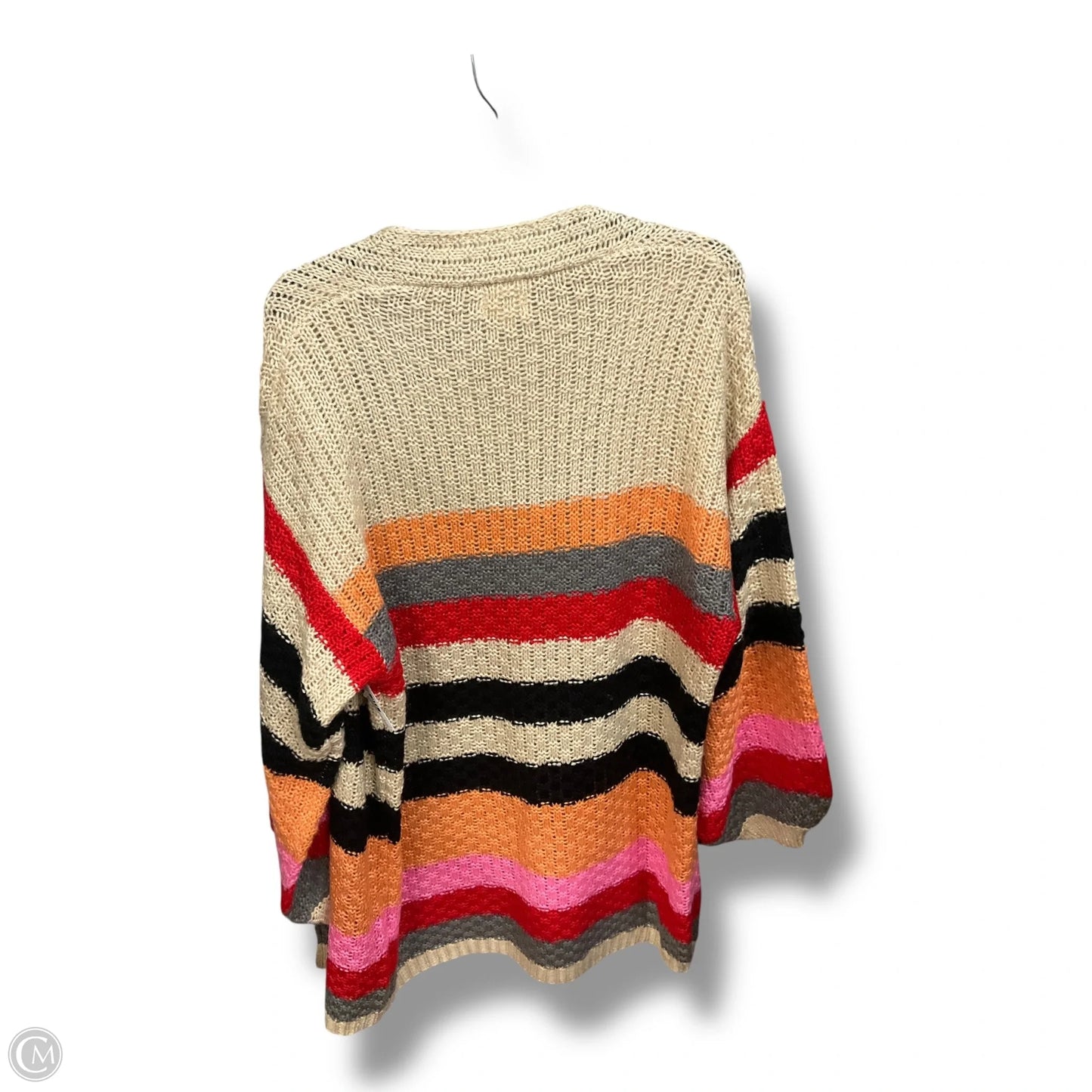 Sweater Cardigan By Bibi In Striped Pattern, Size: S