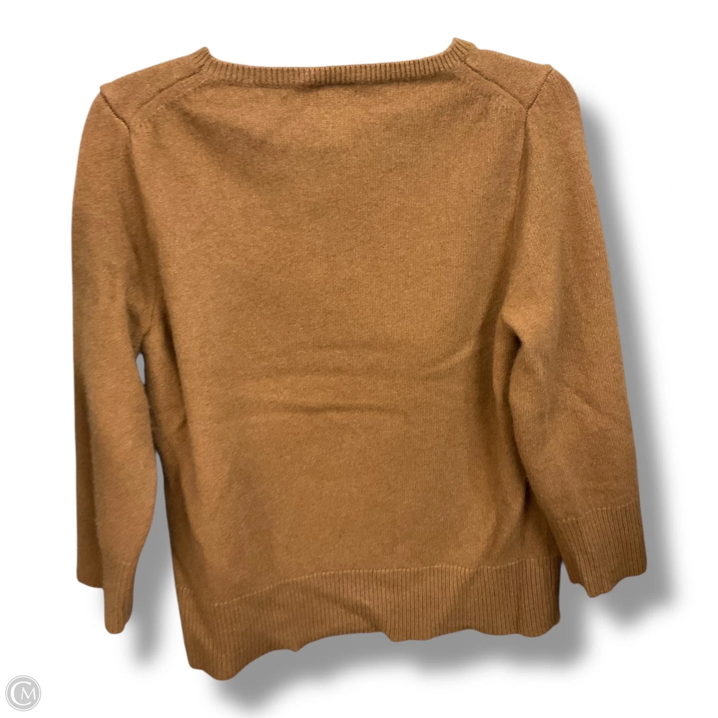 Sweater By J. Crew In Tan & White, Size: M