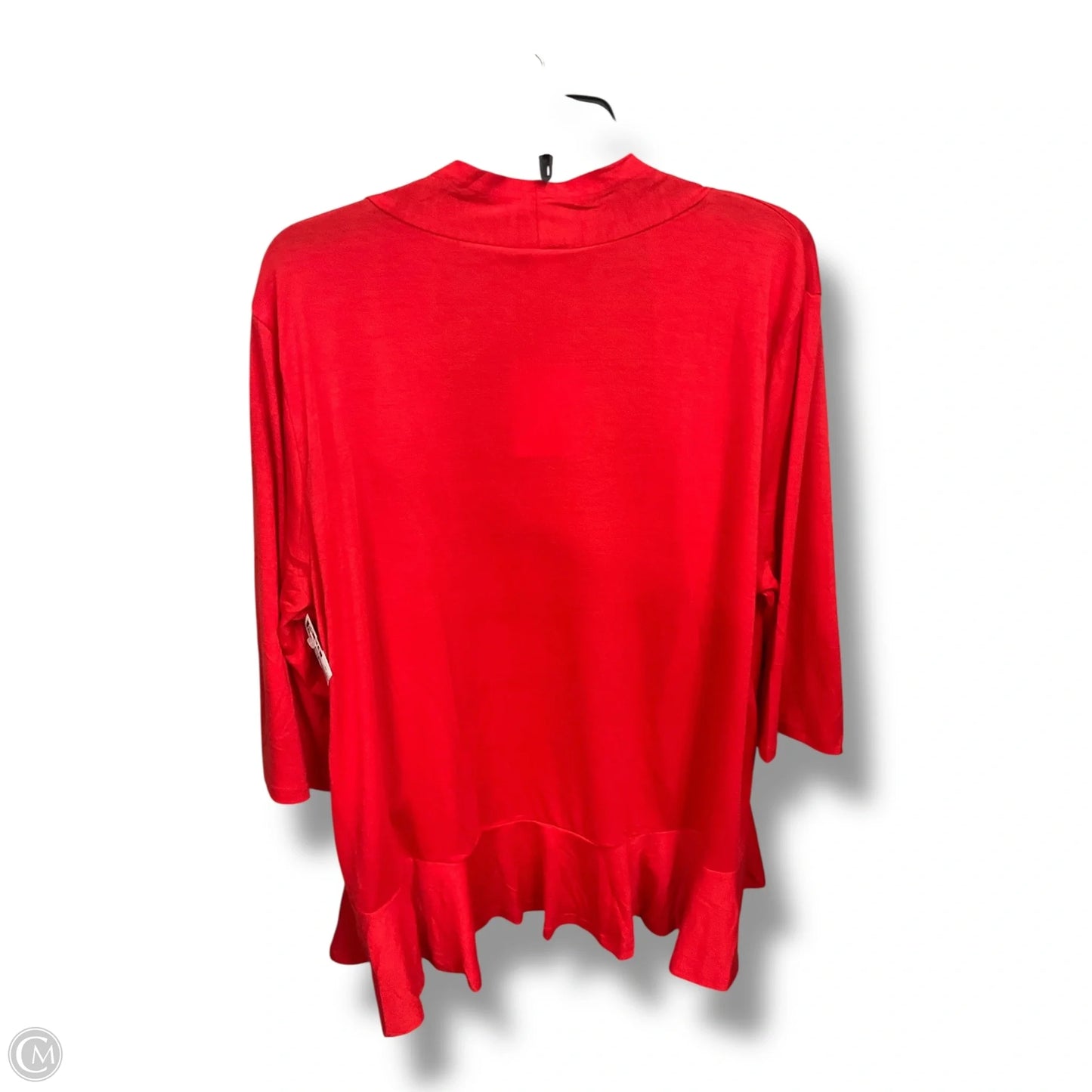 Cardigan By Clothes Mentor In Red, Size: 2x