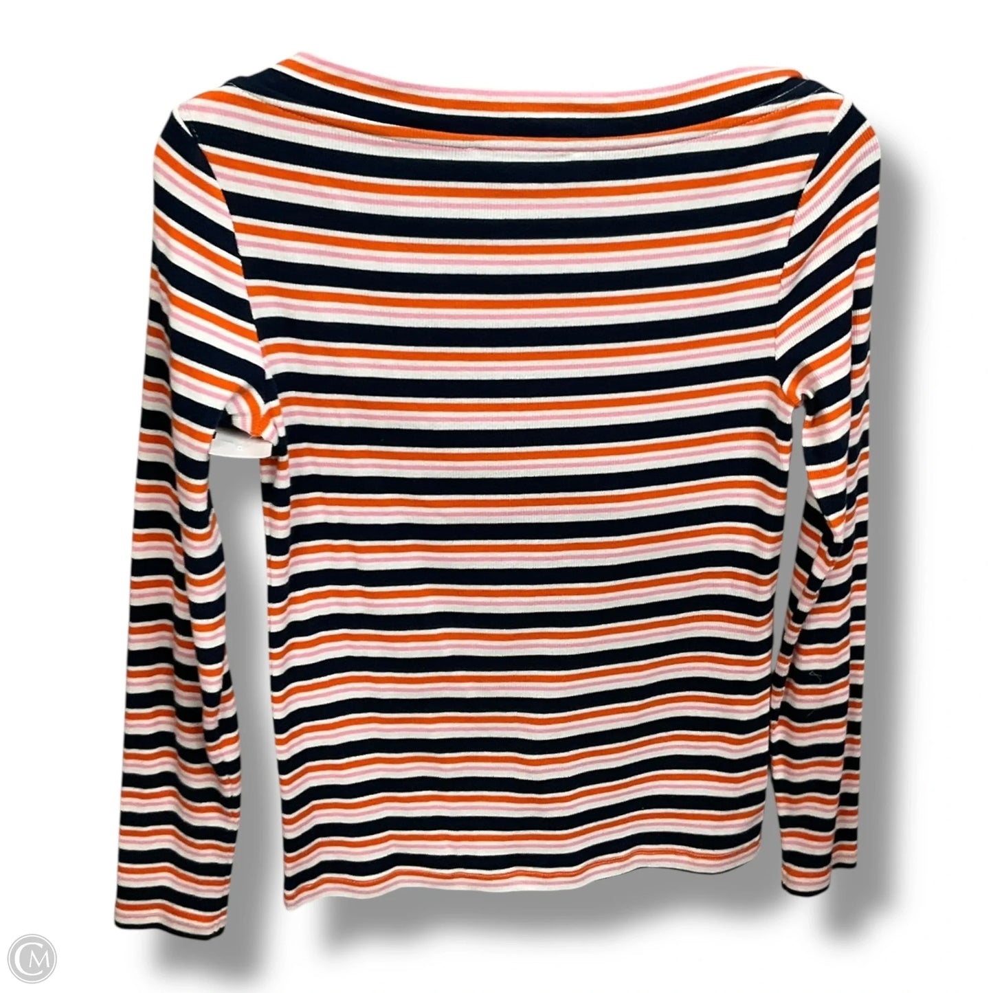 Top Long Sleeve By Loft In Striped Pattern, Size: S