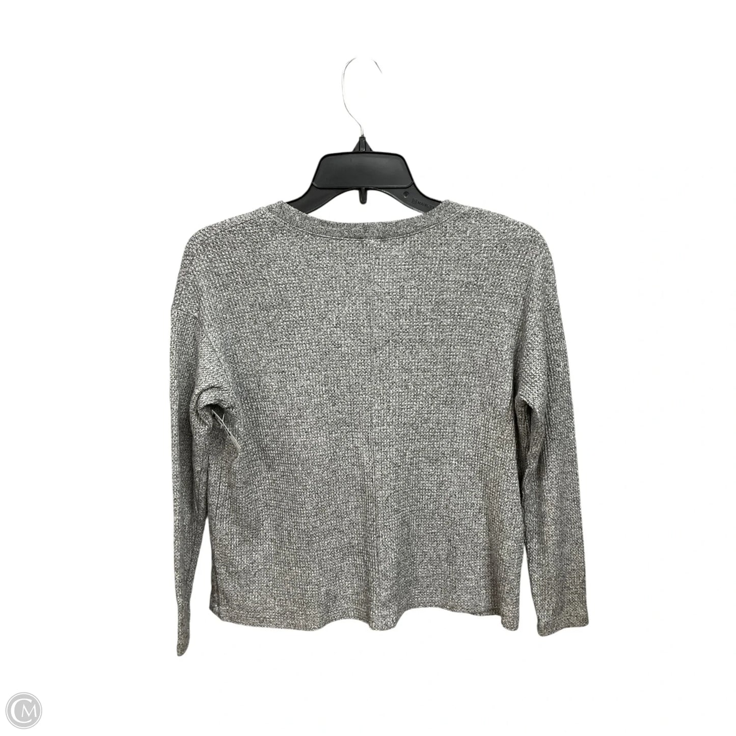 Top Long Sleeve Basic By Monrow In Grey, Size: Xs
