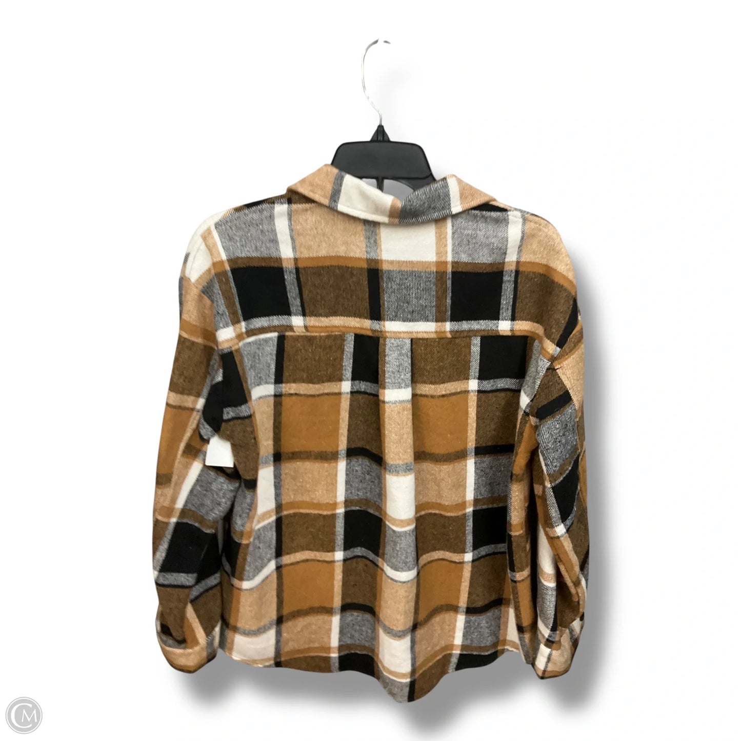 Jacket Shirt By Automet In Plaid Pattern, Size: S