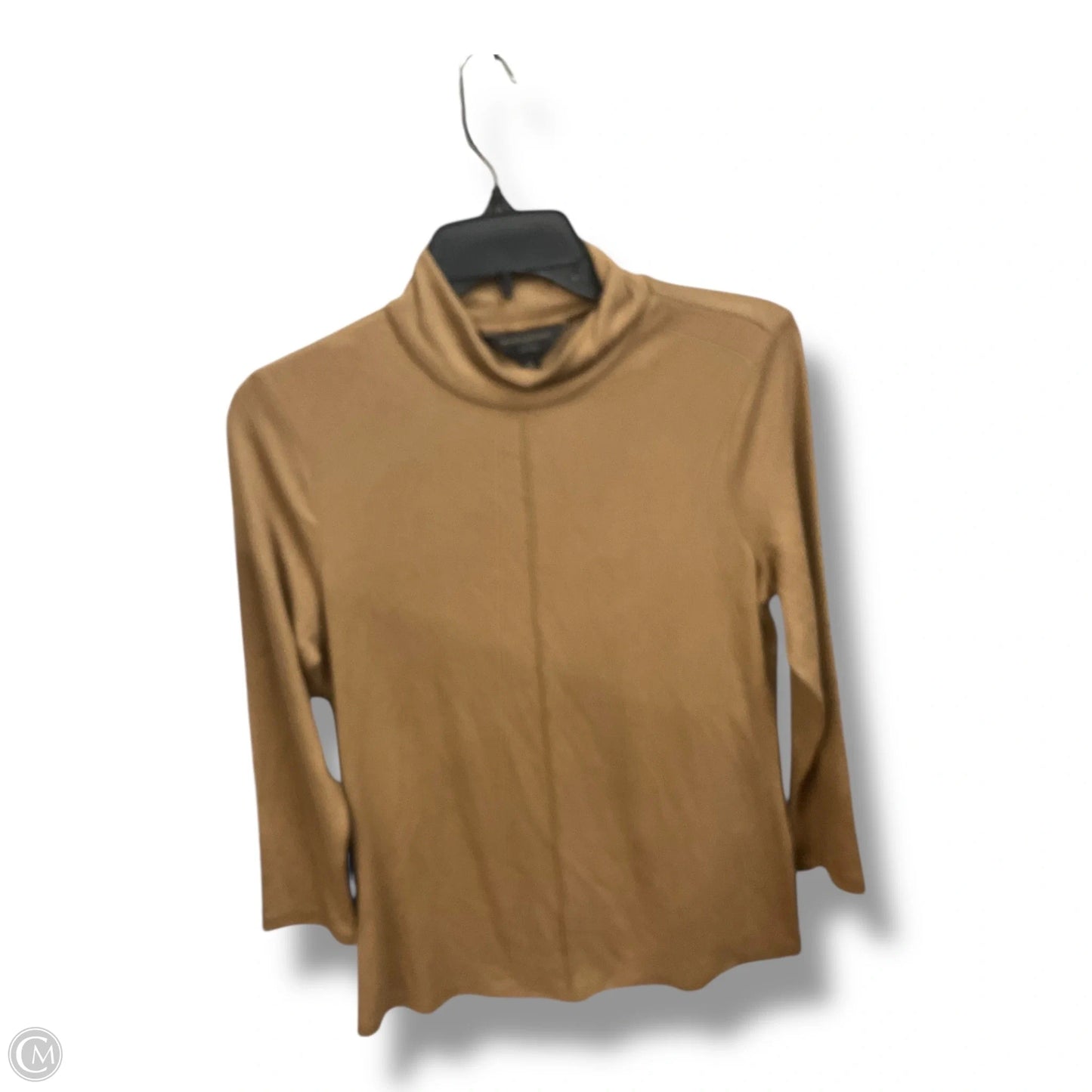 Top Long Sleeve By Banana Republic In Tan, Size: M