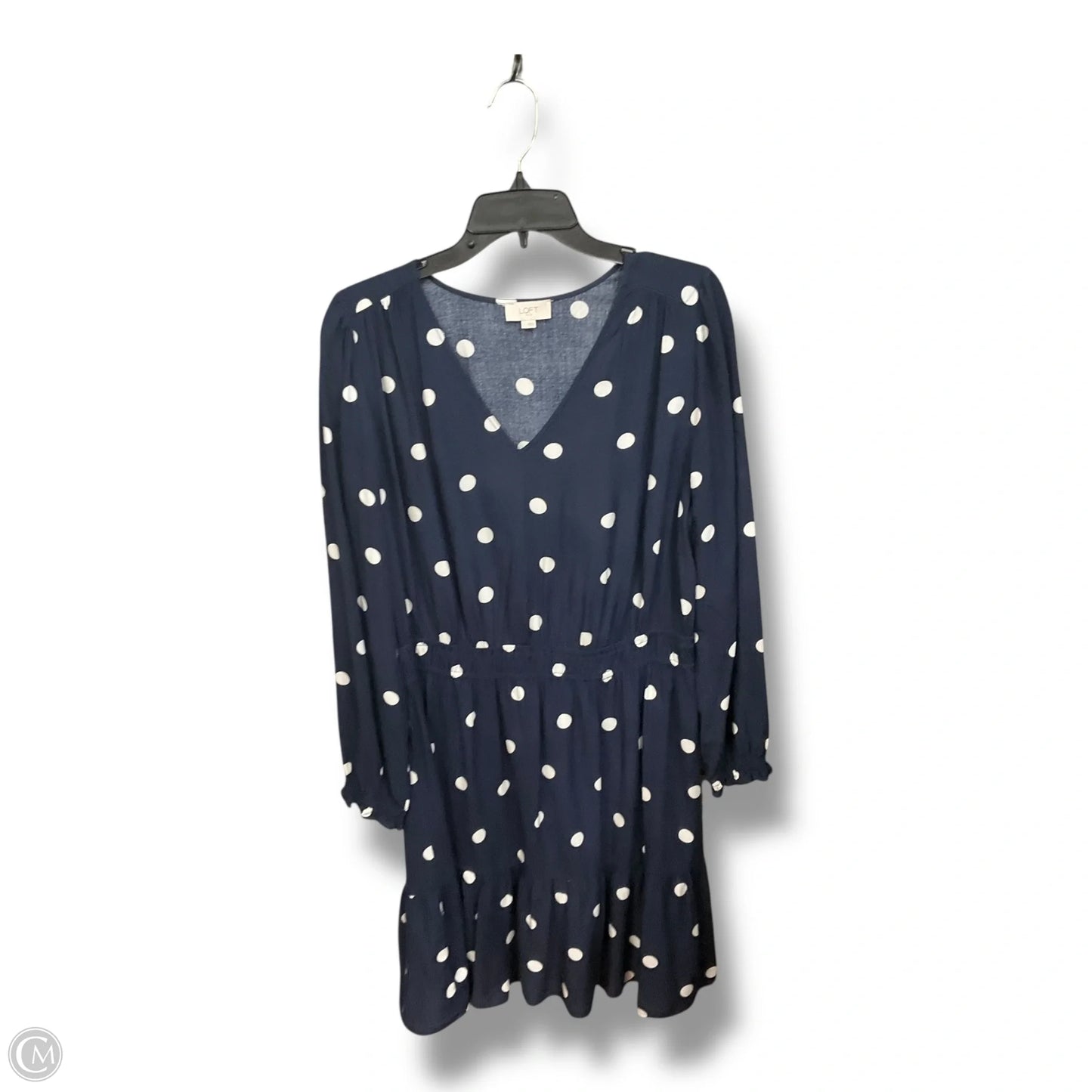 Dress Casual Short By Loft In Polkadot Pattern, Size: L