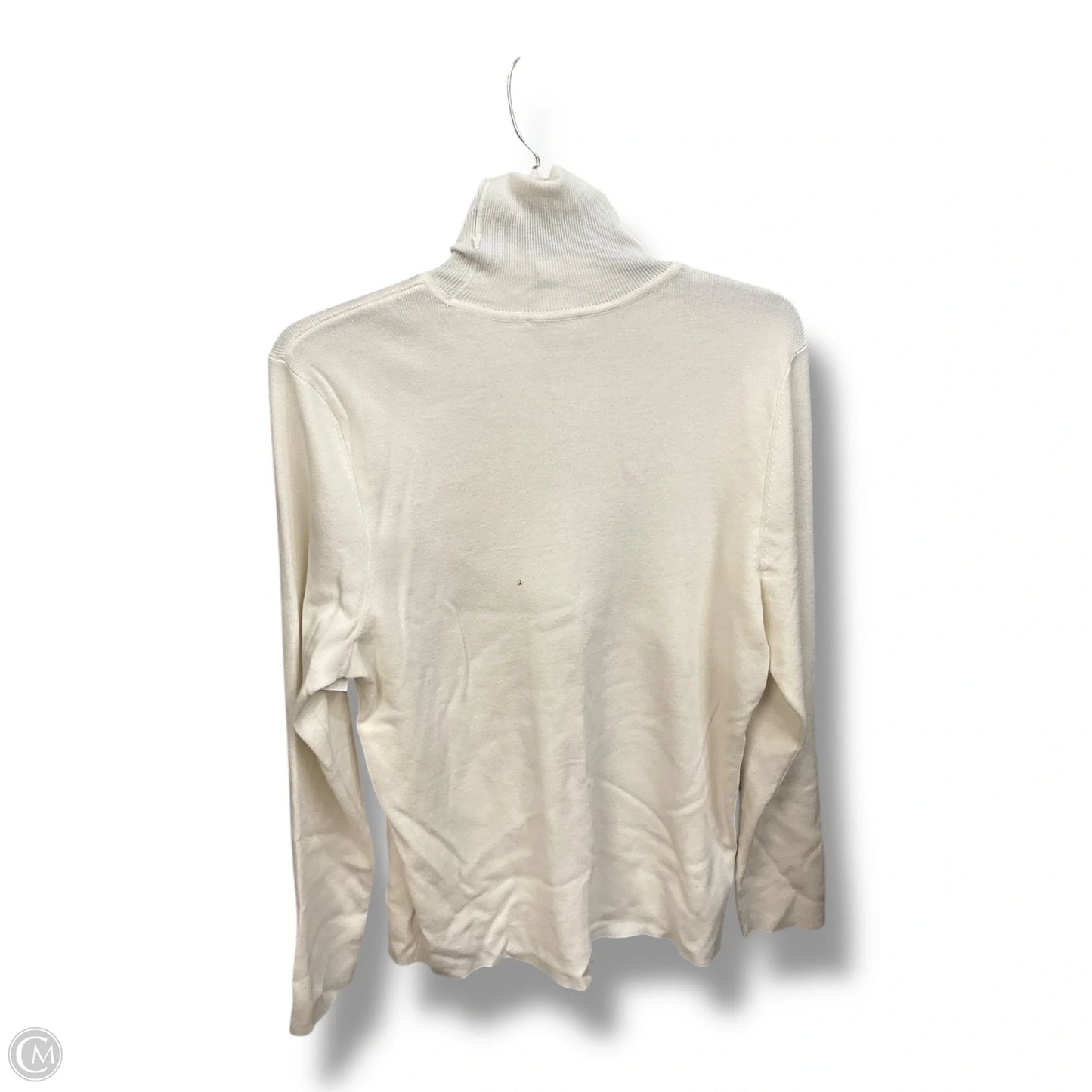 Top Long Sleeve Basic By Chicos In Ivory, Size: Xl