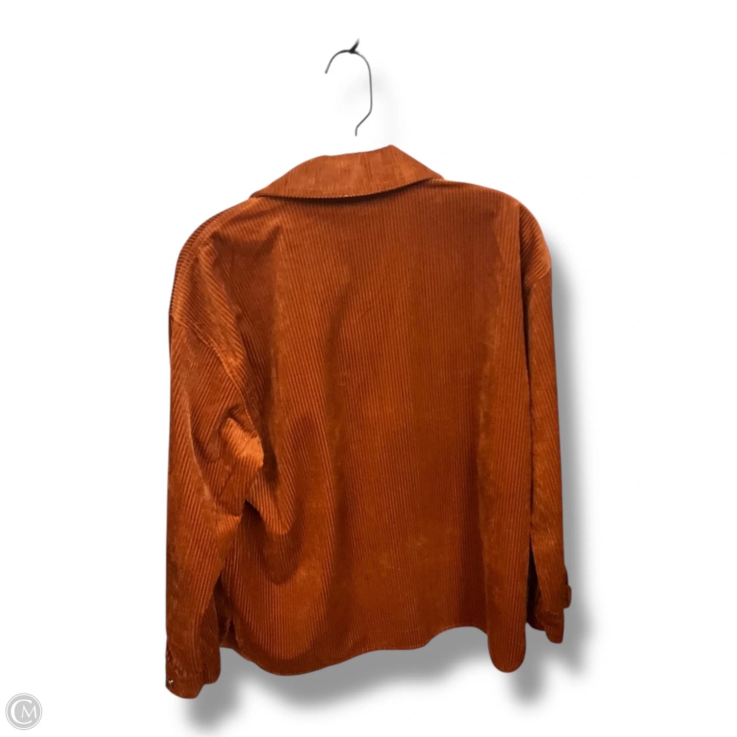 Blouse Long Sleeve By Workshop In Brown, Size: M