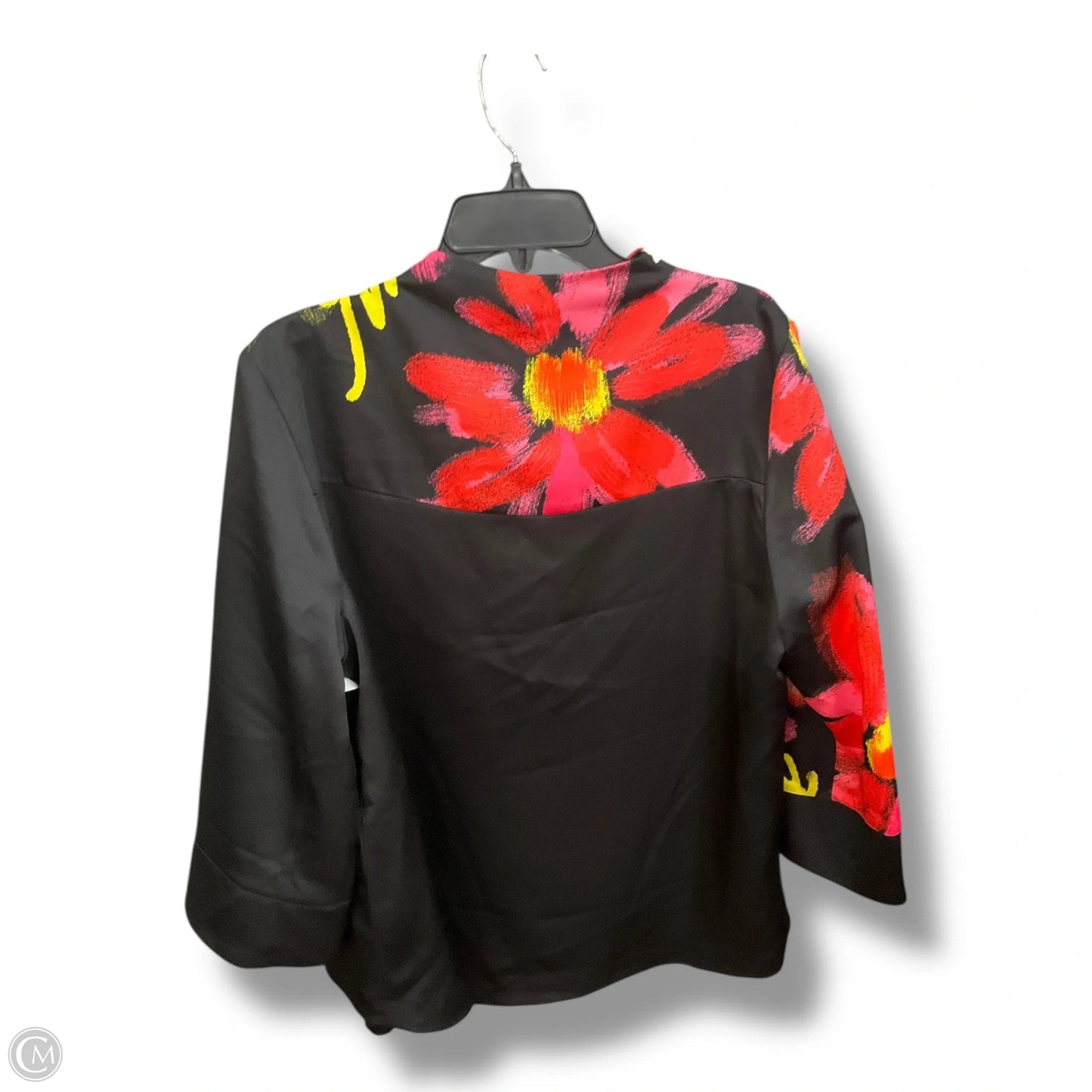 Cardigan By Ic By Connie K In Black & Pink, Size: Xl