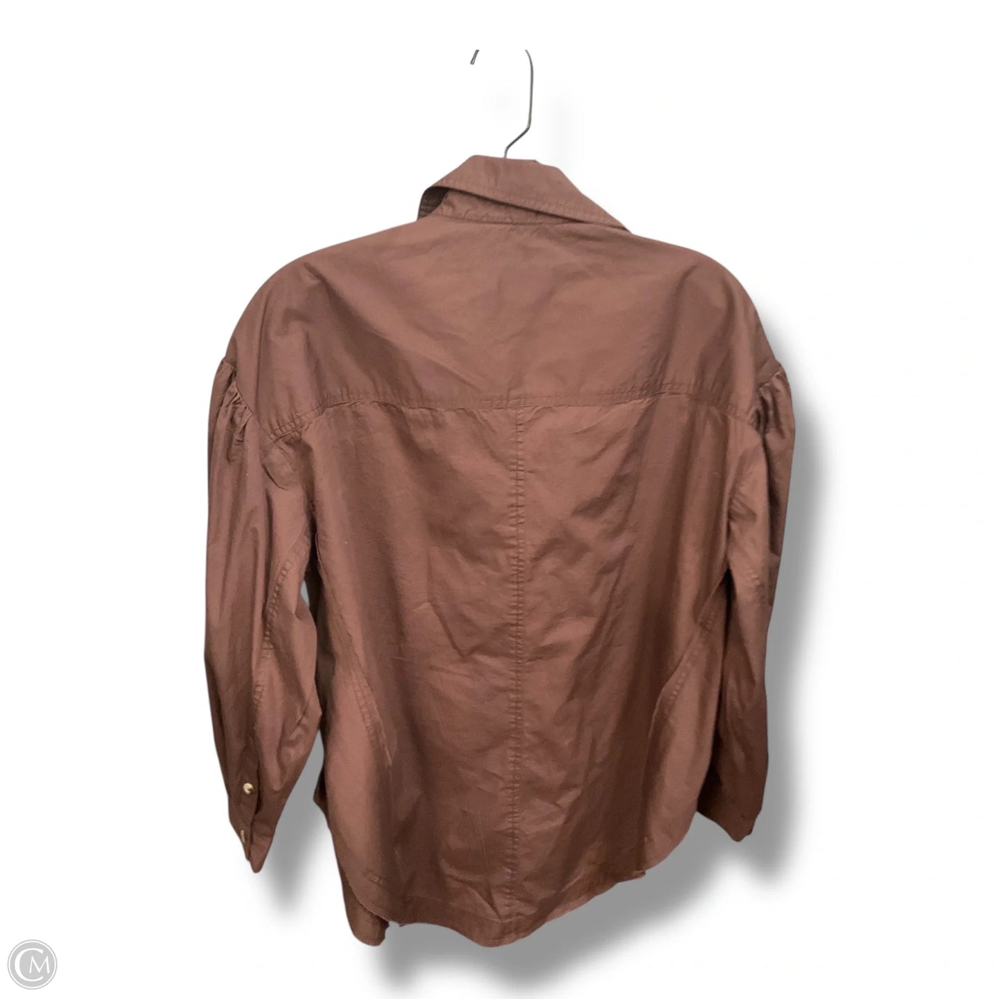 Blouse Long Sleeve By We The Free In Brown, Size: Xs