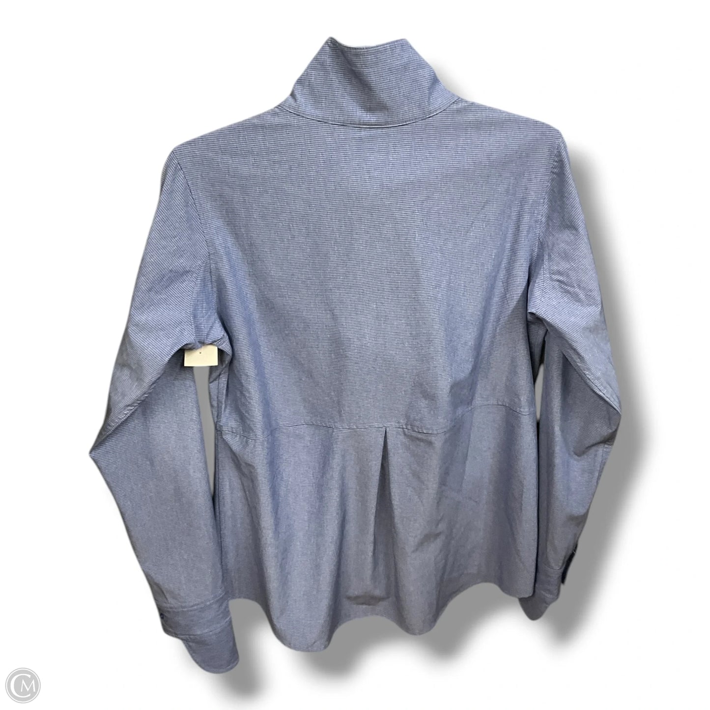 Athletic Top Long Sleeve Collar By Duluth Trading In Blue, Size: Xs