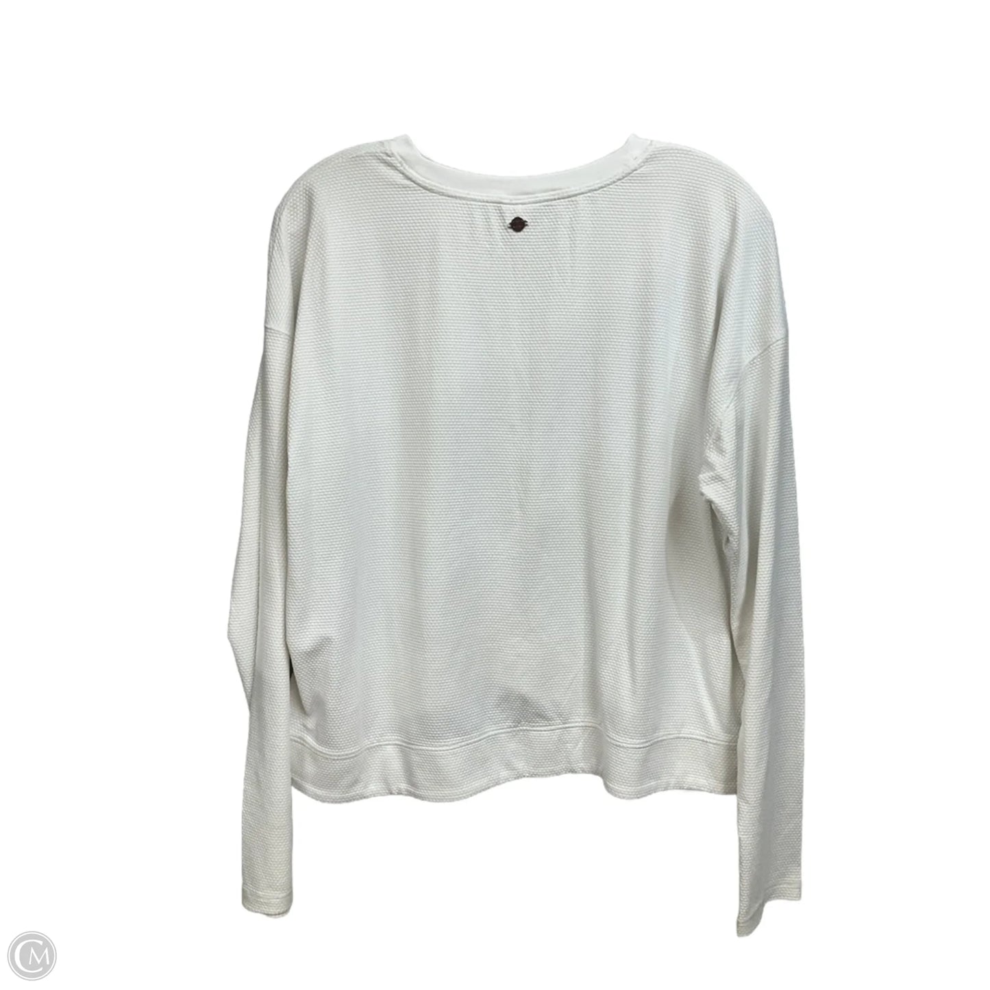 Athletic Top Long Sleeve Crewneck By Calia In White, Size: L