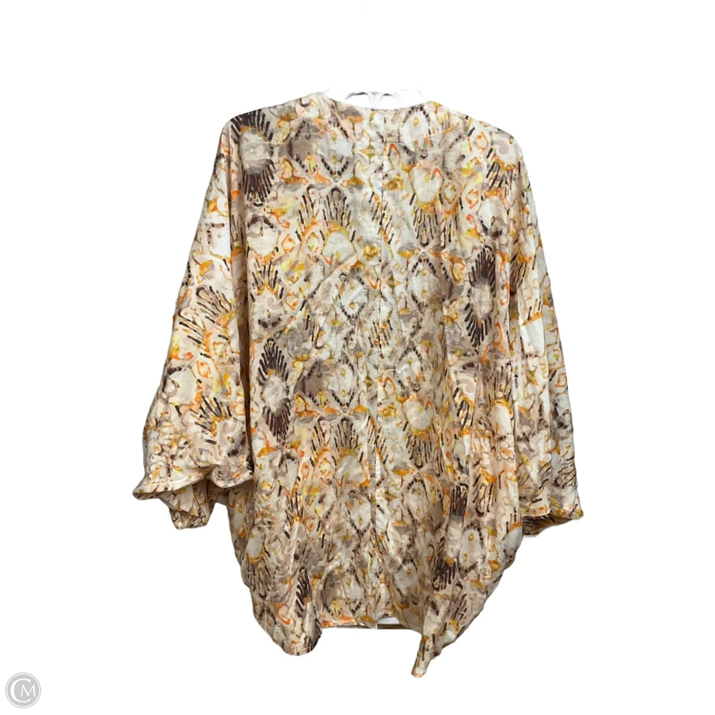 Shawl By Tolani In Brown & Cream, Size: Osfm