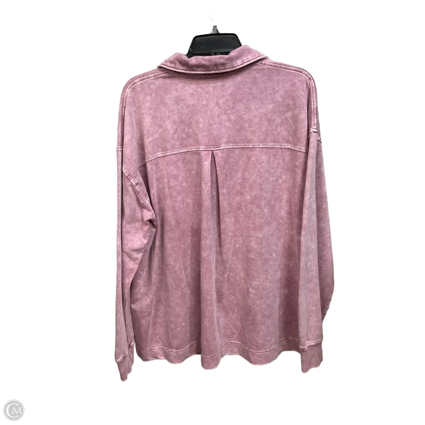 Blouse Long Sleeve By Jane And Delancey In Purple, Size: Xl