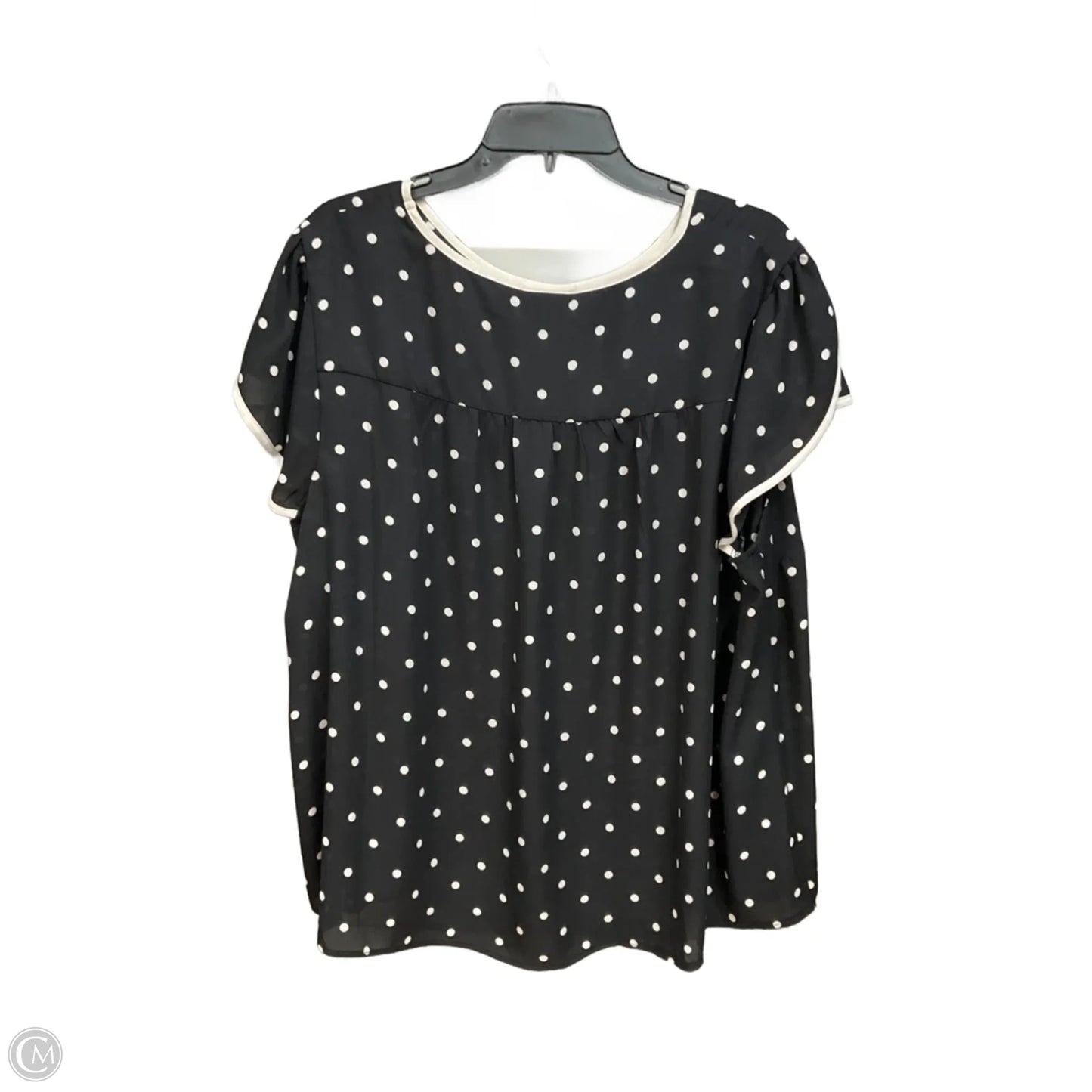 Blouse Short Sleeve By Torrid In Polkadot Pattern, Size: 3x