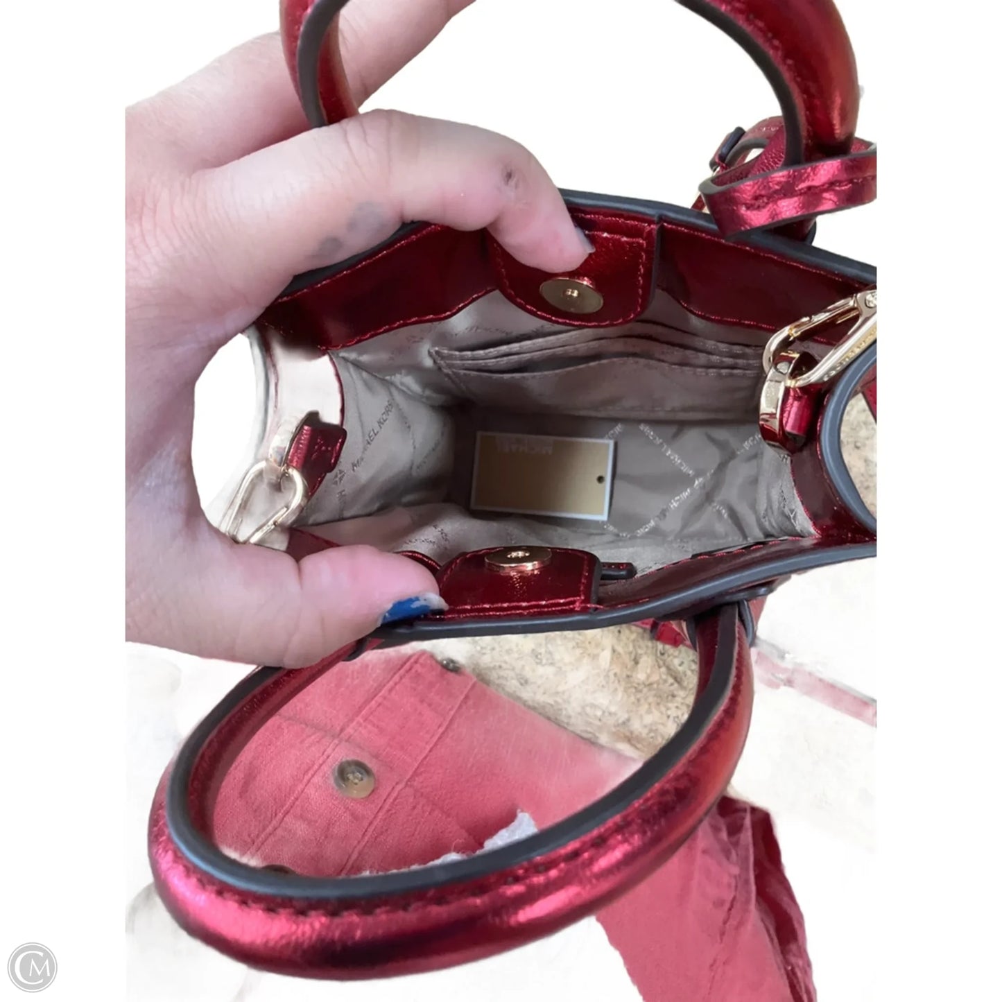 Crossbody Leather By Michael By Michael Kors, Size: Small