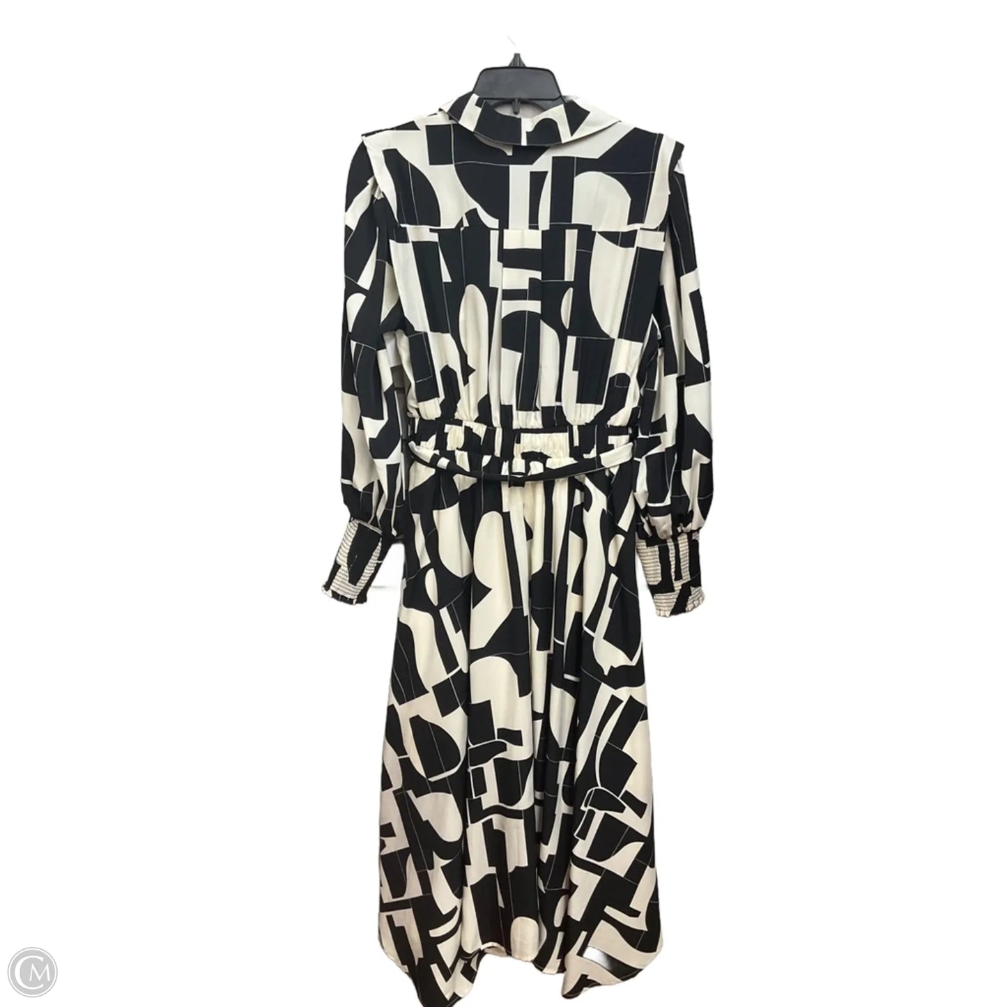Dress Casual Maxi By Cmb In Black & Cream, Size: M